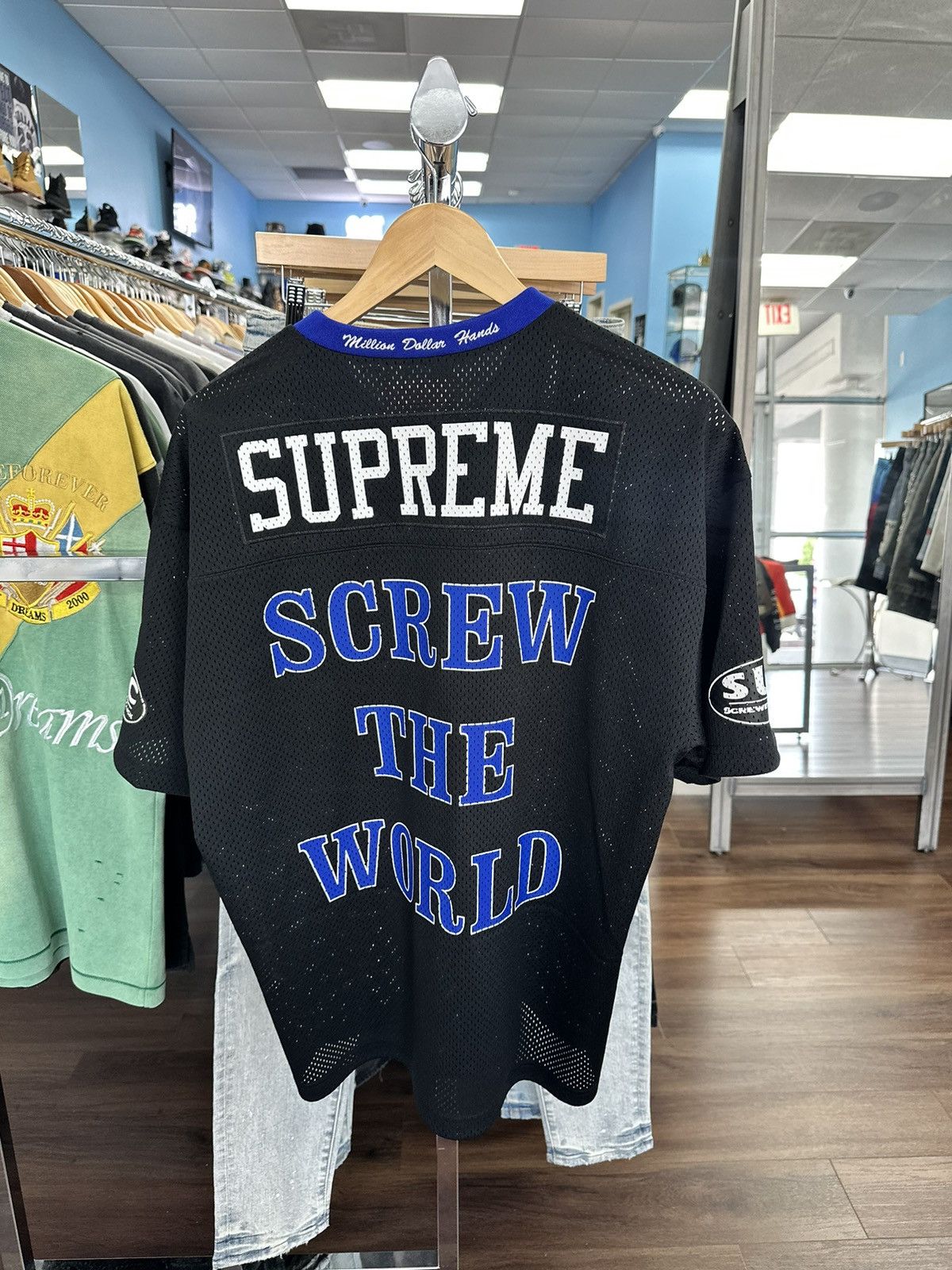 Supreme Supreme DJ Screw Football Jersey Black Size US S / EU 44-46 / 1 - 2 Thumbnail
