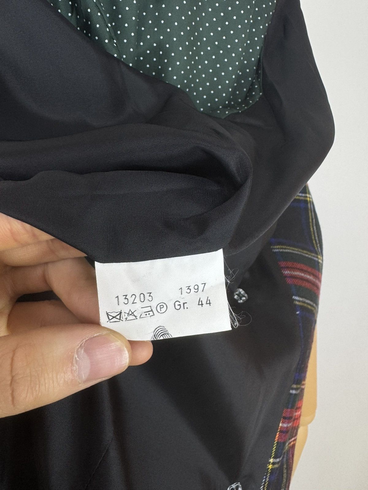 Other Flick Aktuell Long Blazer Double breasted Wool Plaid Jacket Size L / US 10 / IT 46 - 7 Thumbnail