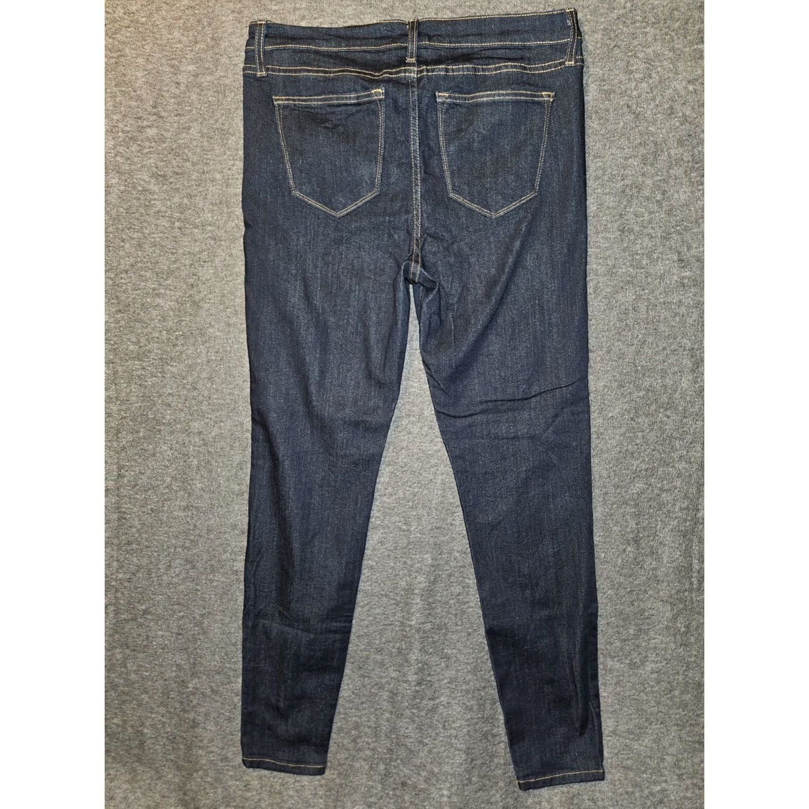 Vintage Judy Blue Jeans Women's 15/32 Skinny Mid Rise Stretch USA City Preppy Blue Denim Logo 29" Inseam Regular Fit Womens Size 36" / US 14 / IT 50 - 8 Thumbnail