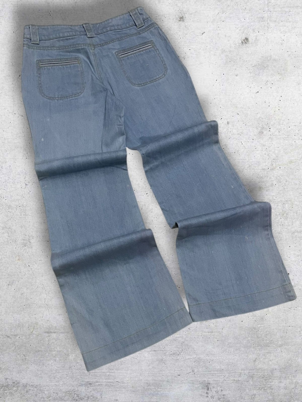 Japanese Brand VINTAGE SMORK JAPAN DESIGNER 90S BUSHPANT FLARED CUT DENIM Size US 26 / EU 42 - 10 Thumbnail