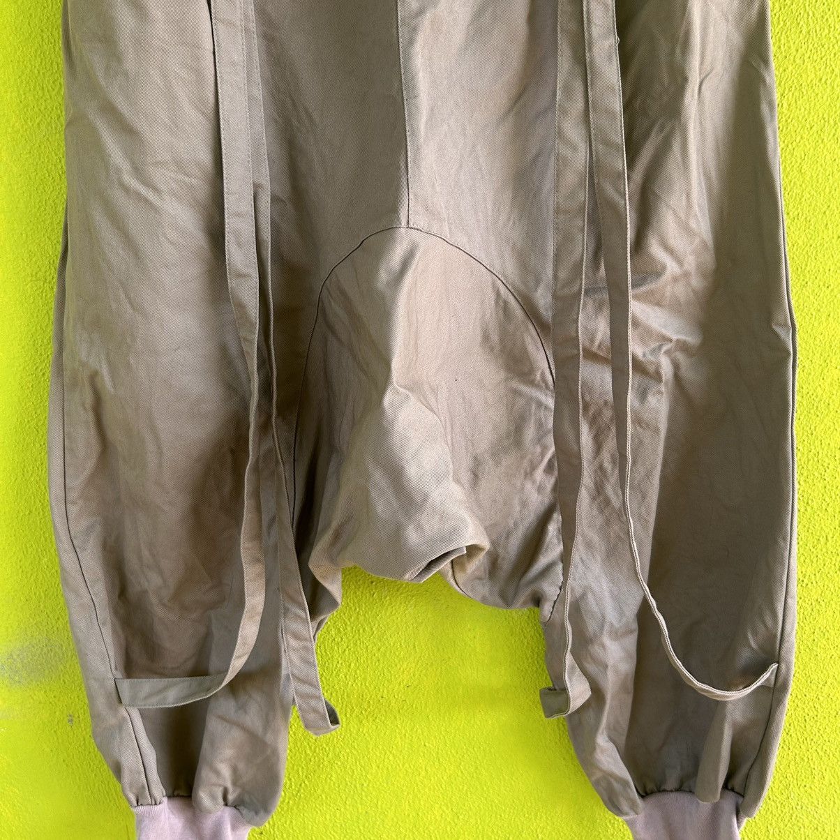 Vintage Vintage Open Mind Drop Crotch Bondage Stretchable Waist Pant Size US 31 - 3 Thumbnail