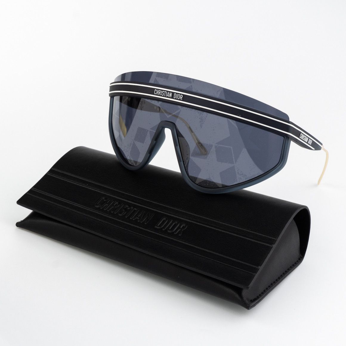 Dior Dior Women Sunglasses Matte Navy Blue Silver M2U 31B7 NEW Size ONE SIZE - 10 Thumbnail