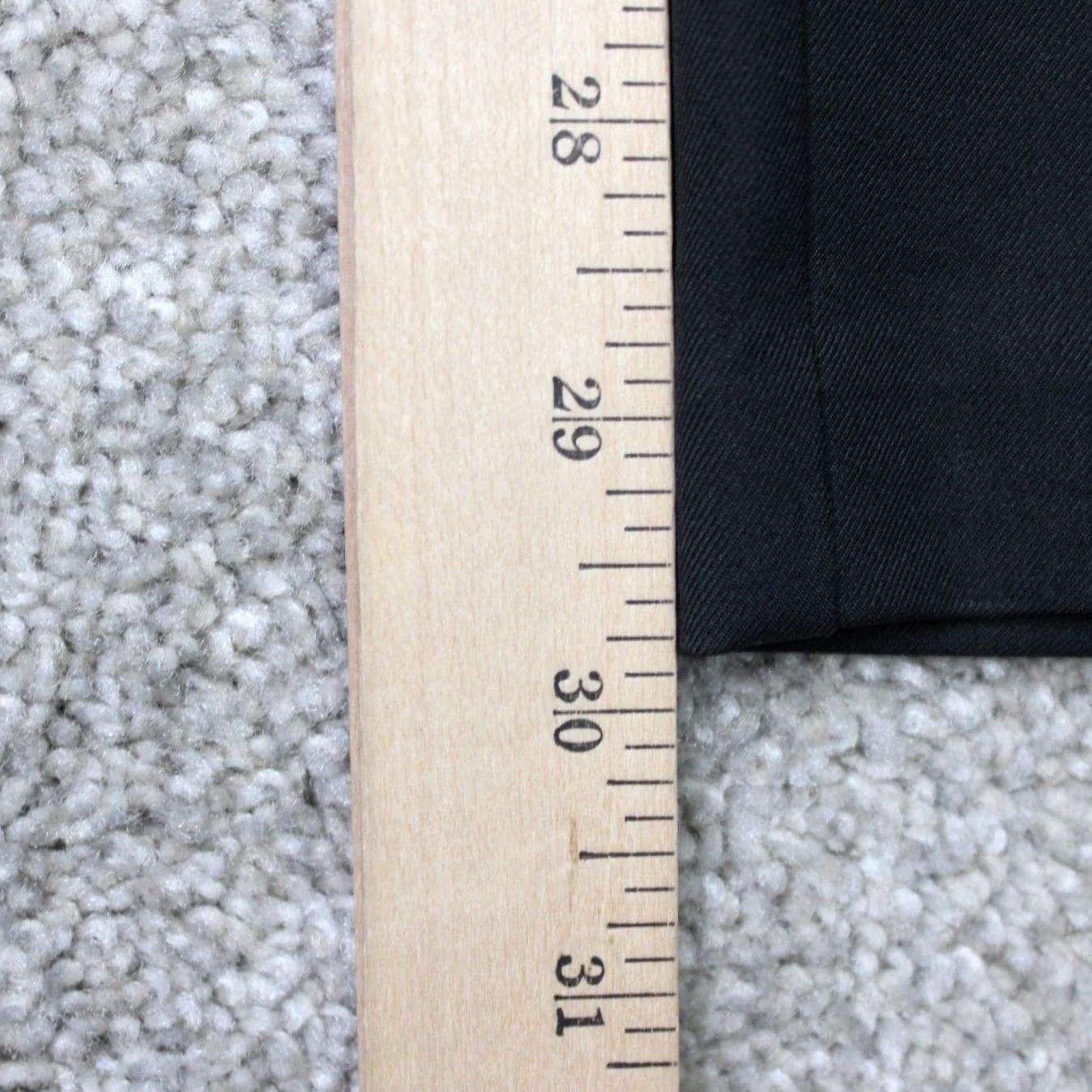 Haggar Haggar Standards Pants Men 34x30 Black Wrinkle Resistant Dress Pants Slim/Classic Fit, Flat Front, Mid Rise, 100% Polyester, NWT Size US 34 / EU 50 - 3 Thumbnail