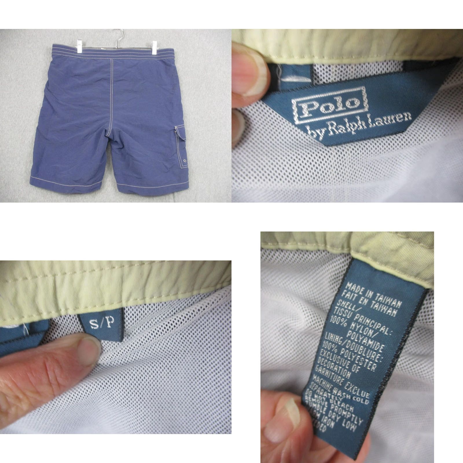 Polo Ralph Lauren Polo Ralph Lauren Swim Trunks Mens Small Blue Board Shorts Drawstring Pocket Swimwear Size US S / EU 44-46 / 1 - 8 Thumbnail