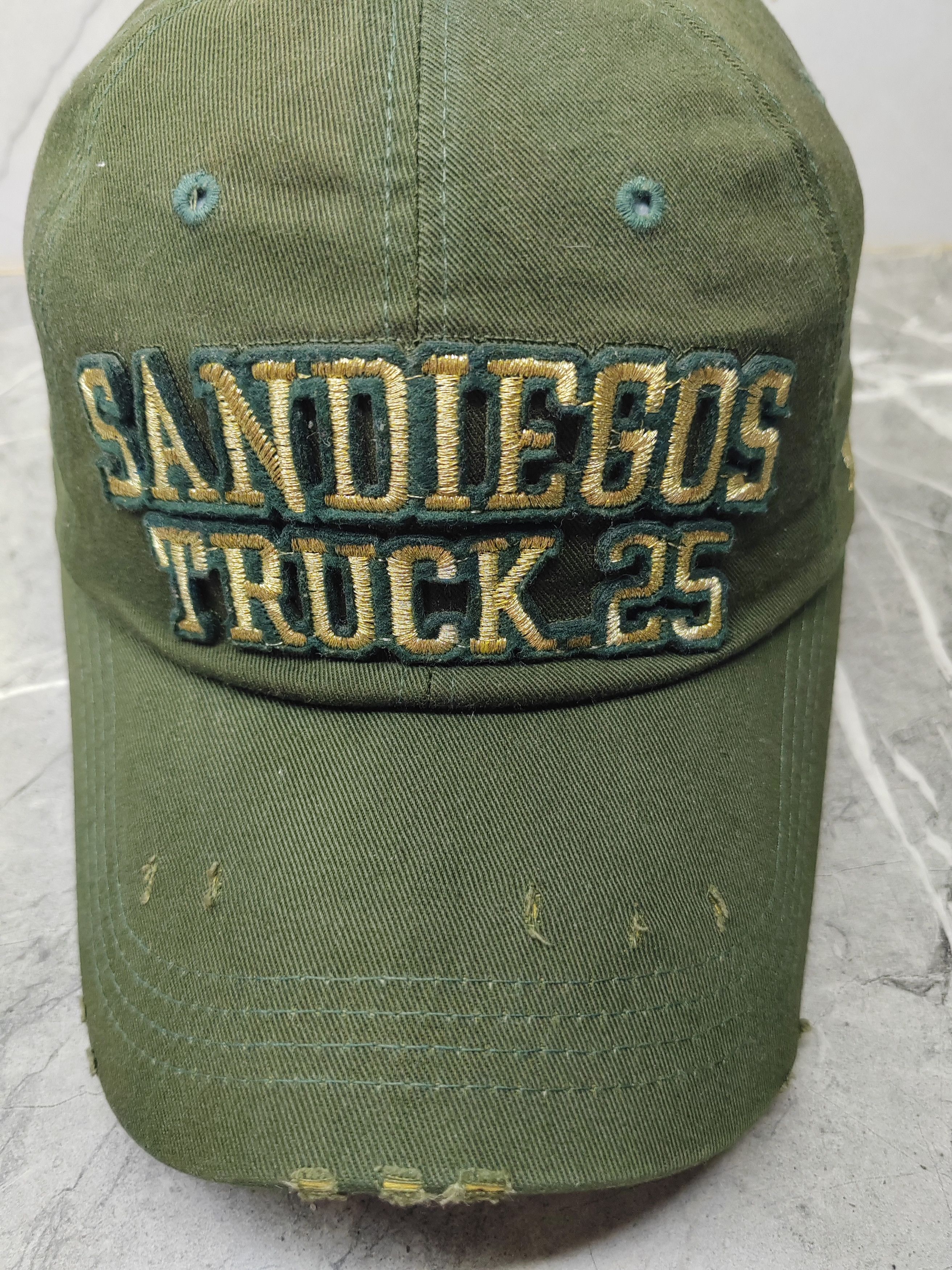 Vintage Vintage Sandiegos Truck 25 Distressed Style Cap Hat Size ONE SIZE - 3 Thumbnail