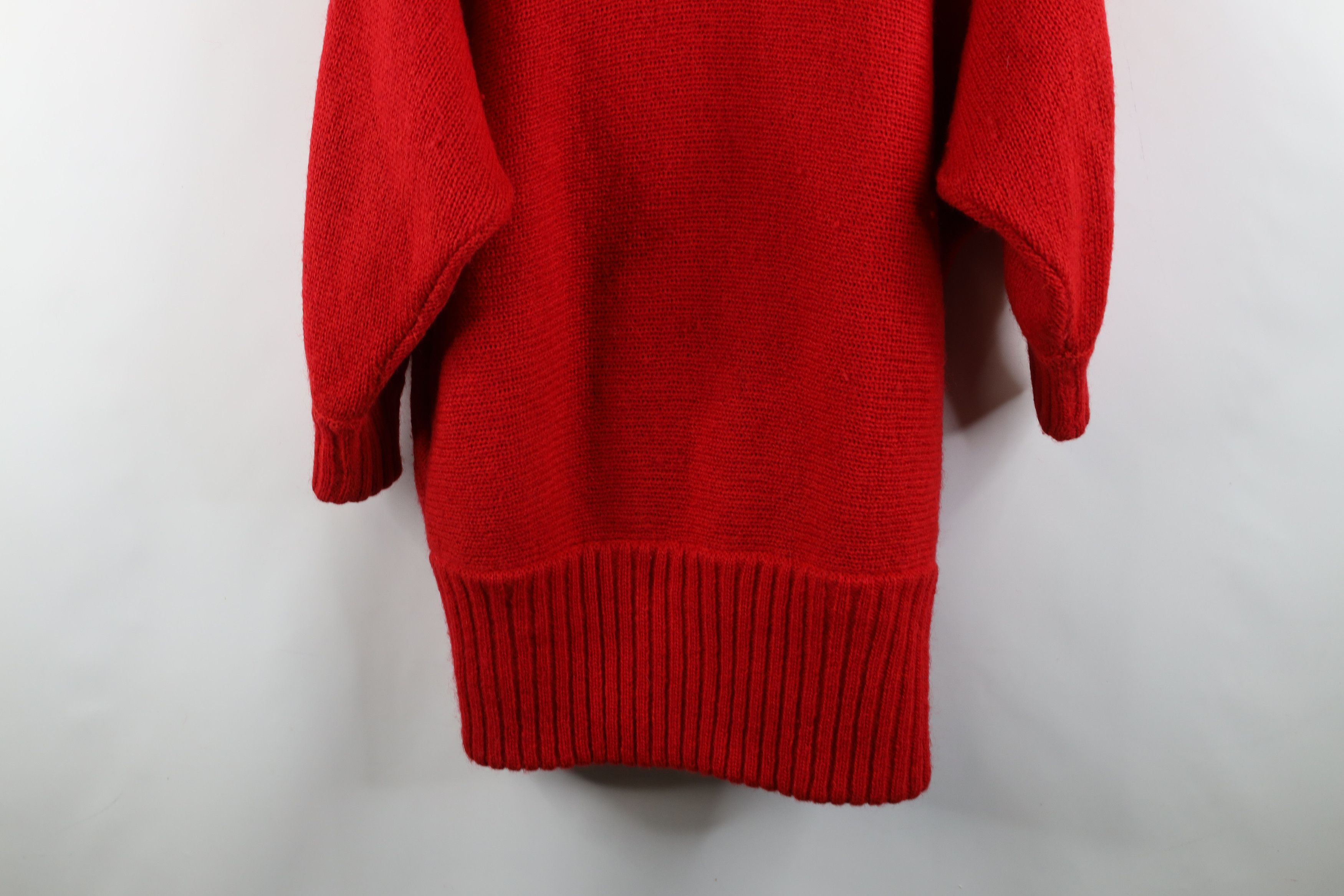 Vintage Vintage 80s Heavy Dolman Sleeve Wool Knit Cardigan Sweater Size M / US 6-8 / IT 42-44 - 11 Thumbnail
