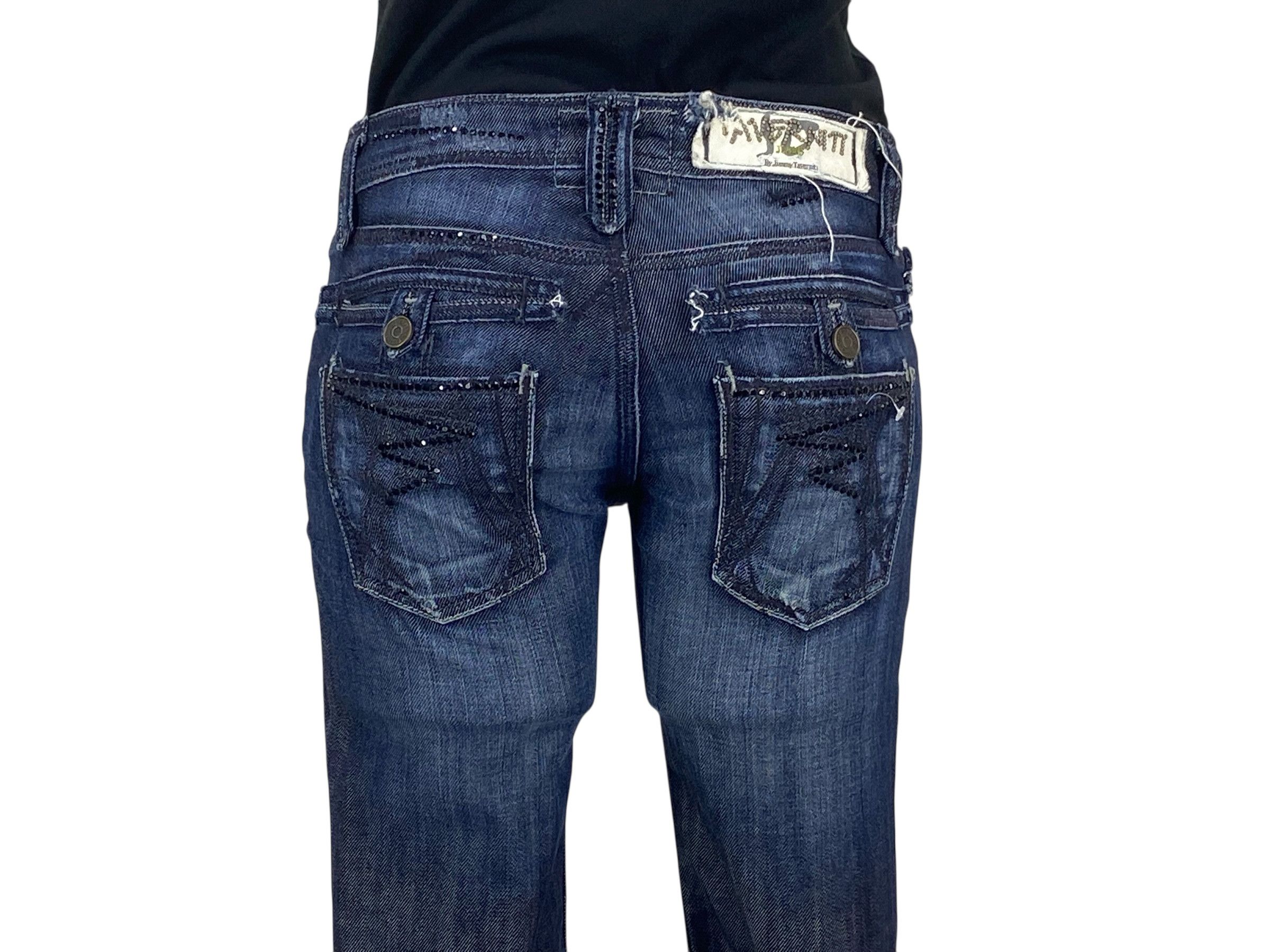 Designer Taverniti So Jeans Flare Jeans Pants Size 24" / US 00 / IT 34 - 8 Thumbnail