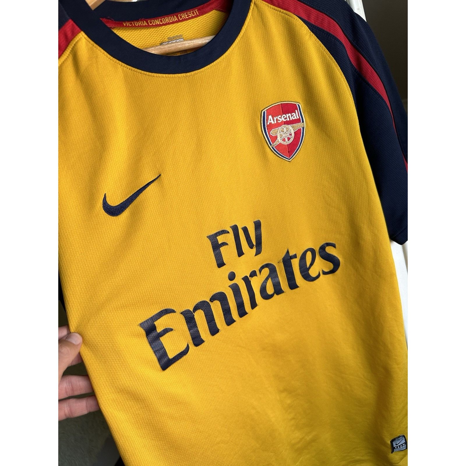 Nike ARSENAL LONDON 2008 2009 AWAY FOOTBALL SHIRT SOCCER JERSEY N Size US M / EU 48-50 / 2 - 4 Thumbnail