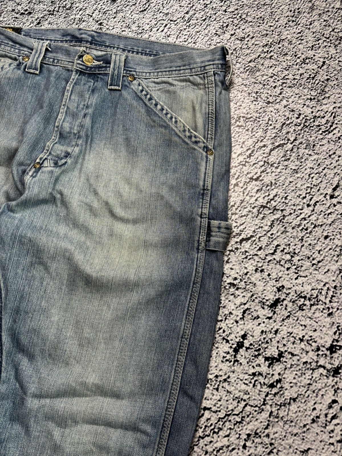 Lee × Vintage Distressed baggy 90s Lee denim jeans y2k skate style Size US 36 / EU 52 - 8 Thumbnail