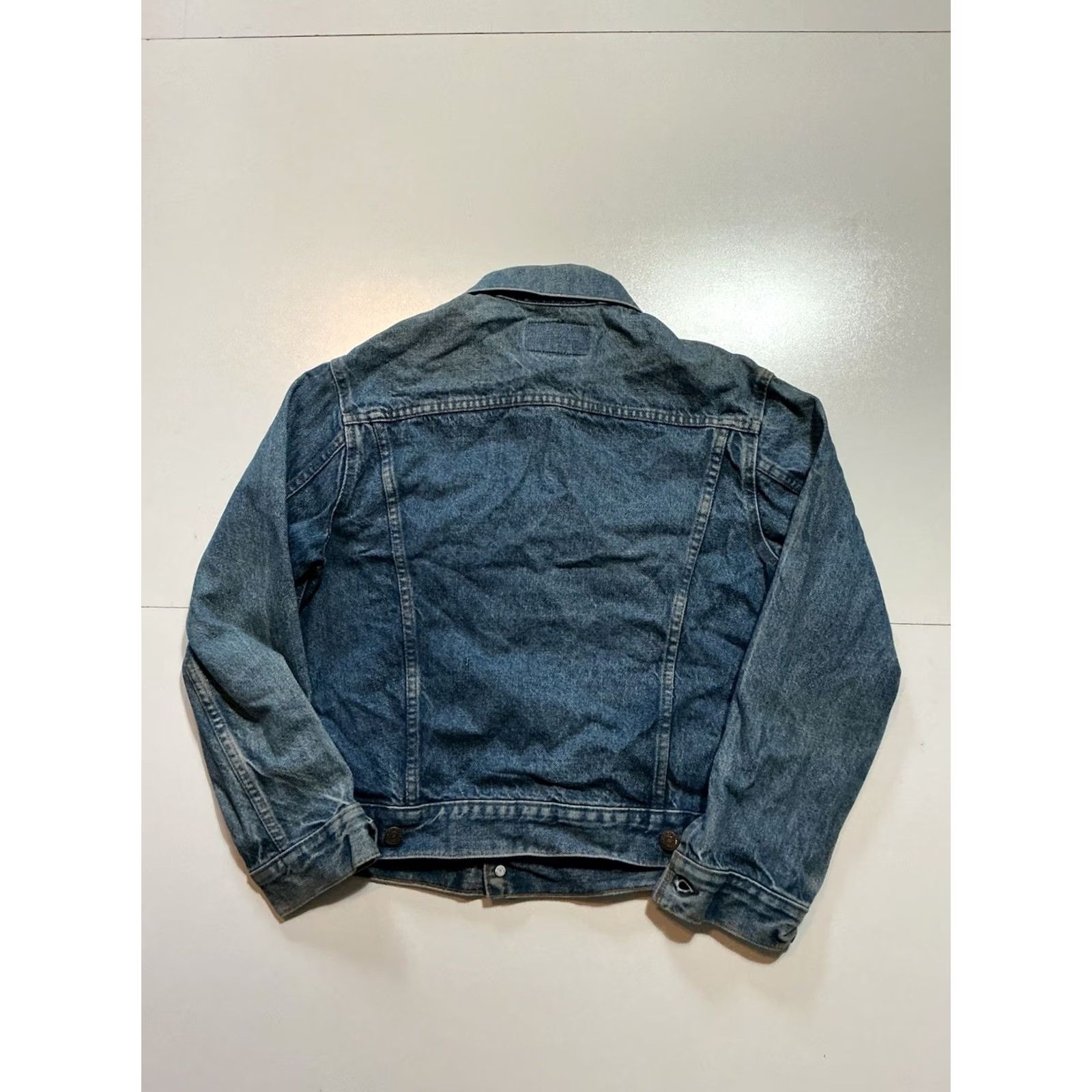 Levi's VINTAGE Levi's Orange Tab Denim Trucker Jean Jacket L Made In USA 1980s Size Large Mens Womens Boys Girls? Size US 33 - 2 Thumbnail
