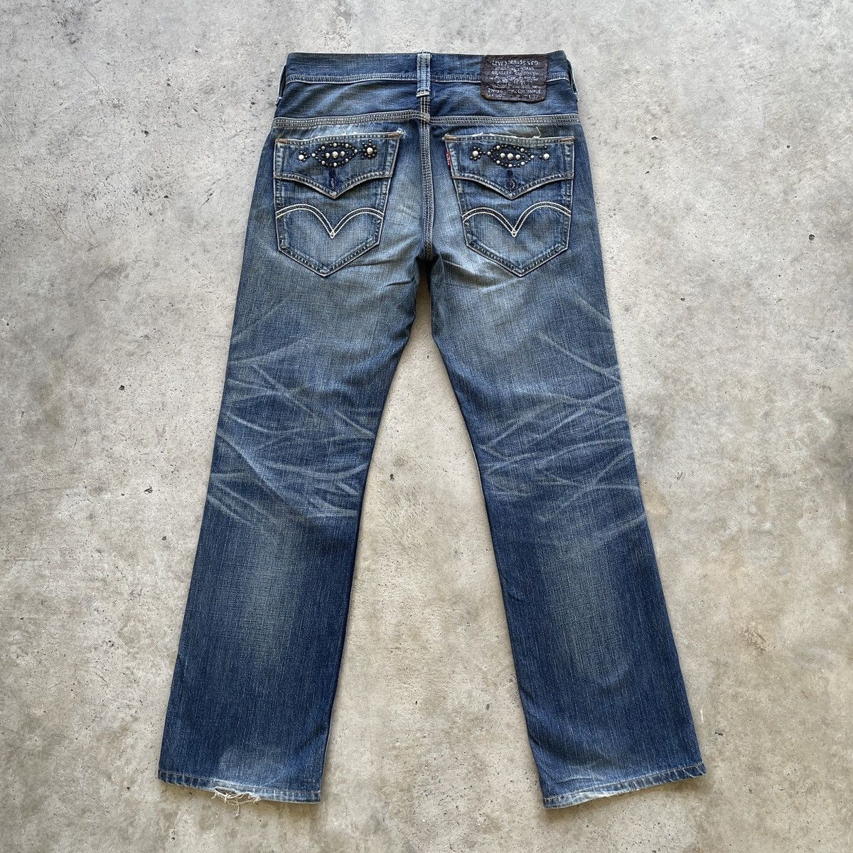 Levi's W33x30.5💥 Vintage Levi’s 502 Faded Jeans Denim Pants Size US 33 - 2 Thumbnail