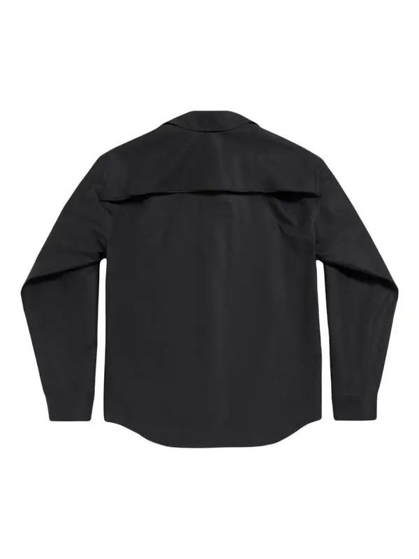 Balenciaga o1bcso1str1025 Kick Collar Shirt Large Fit in Black Size US L / EU 52-54 / 3 - 5 Thumbnail