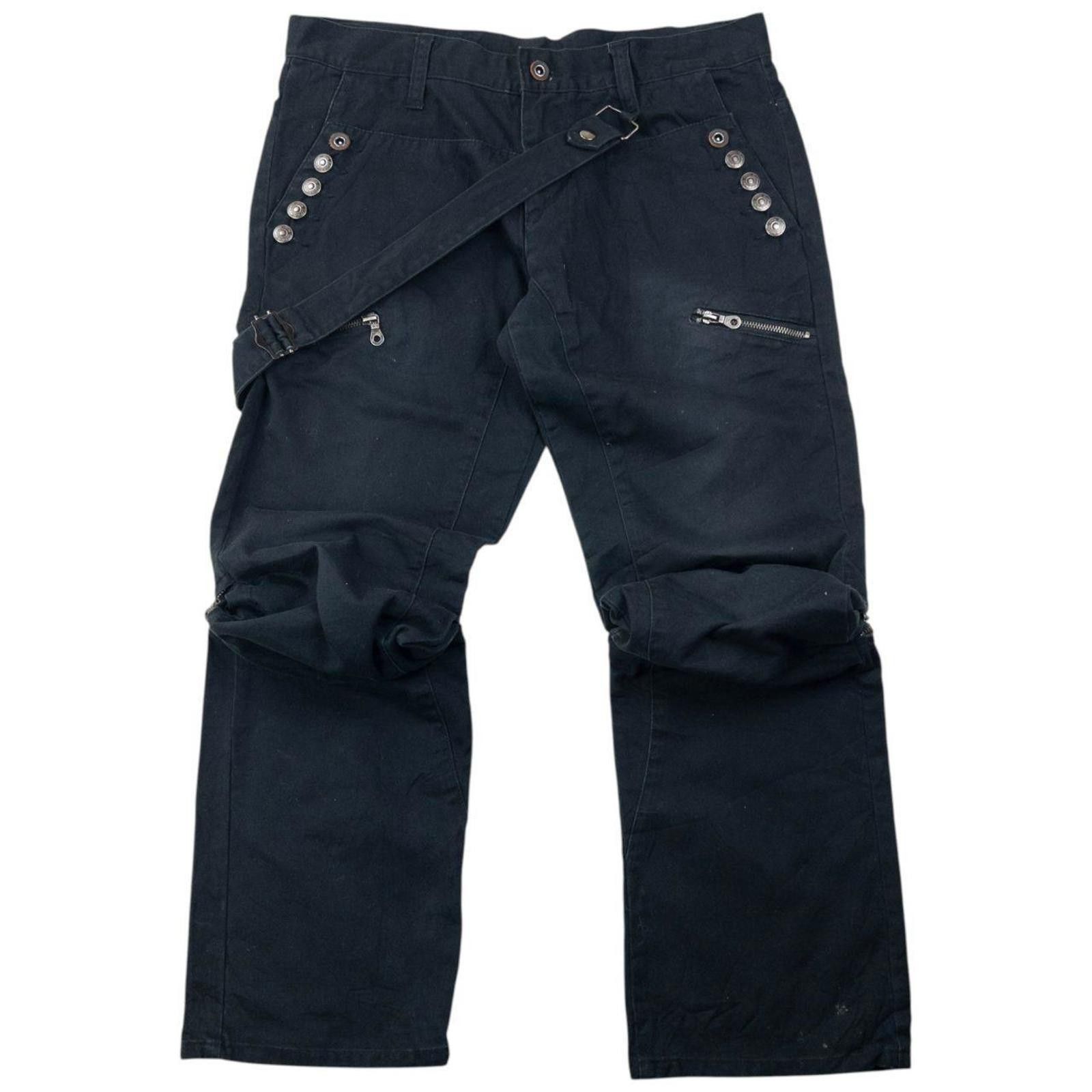 Other Vintage 2000s PPFM Zip Leg Trousers Size W34 Size US 34 / EU 50 - 3 Thumbnail