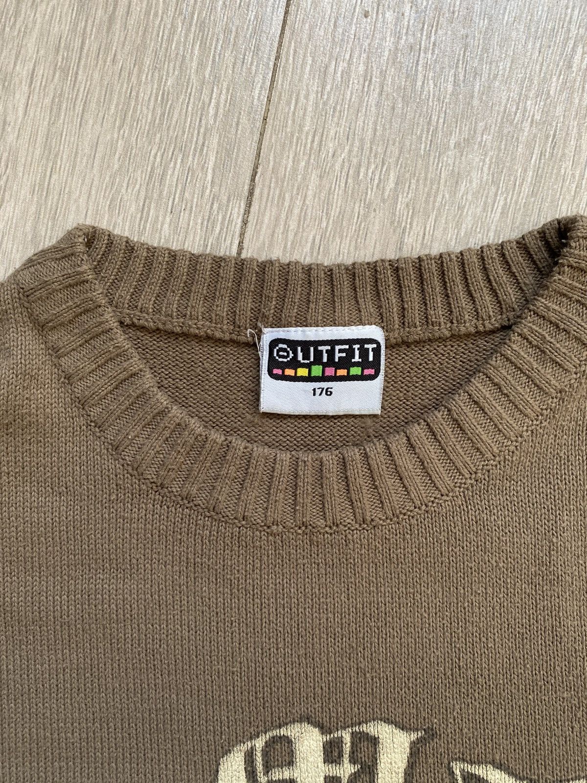 Number (N)ine NUMBER NINE STYLE SKULL SWEATER BEIGE Y2K DESIGNER Size US S / EU 44-46 / 1 - 3 Thumbnail