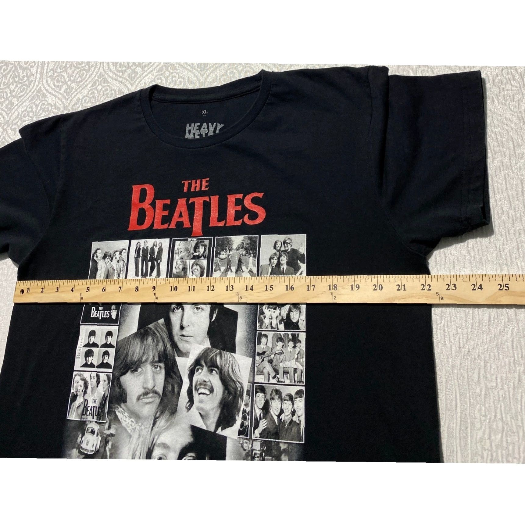Etro The Beatles Anthology Graphic T-Shirt Mens XL Black Heavy Metal Band Tee Retro Size US XL / EU 56 / 4 - 4 Thumbnail