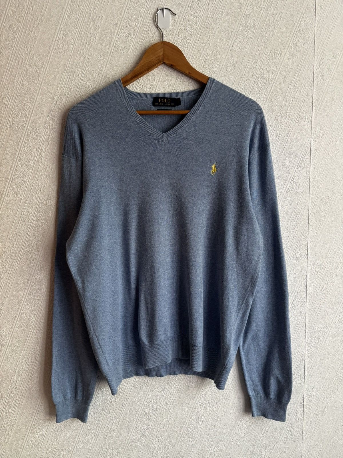 Chaps Ralph Lauren Vintage Polo Ralph Lauren Sky Blue Sweter Size US M / EU 48-50 / 2 - 3 Thumbnail