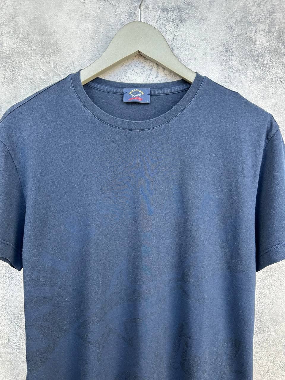 Paul & Shark Paul & Shark T-Shirt Navy All Over Print Made In Italy SS Size US L / EU 52-54 / 3 - 4 Thumbnail