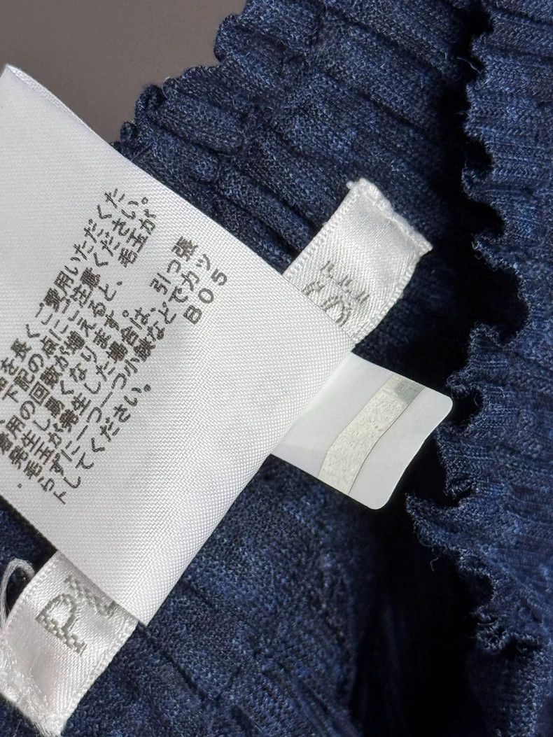 Issey Miyake Issey Miyake size:2 Mixed cotton blue kelp wide-leg pants Size 22" - 4 Thumbnail
