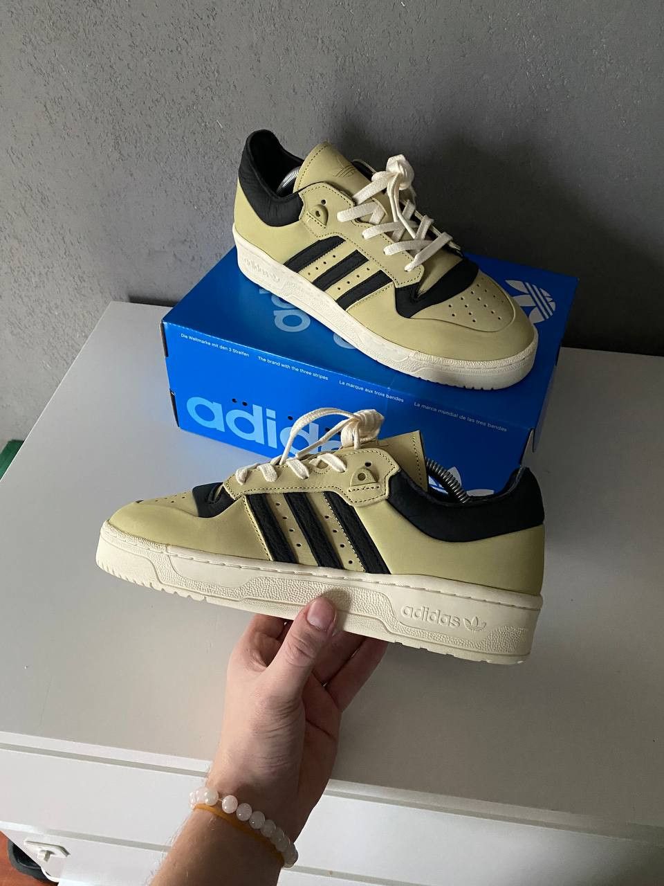 image of Adidas Originals Rivalry 86 Unisex Shoes in White And, Men's (Size 8.5)
