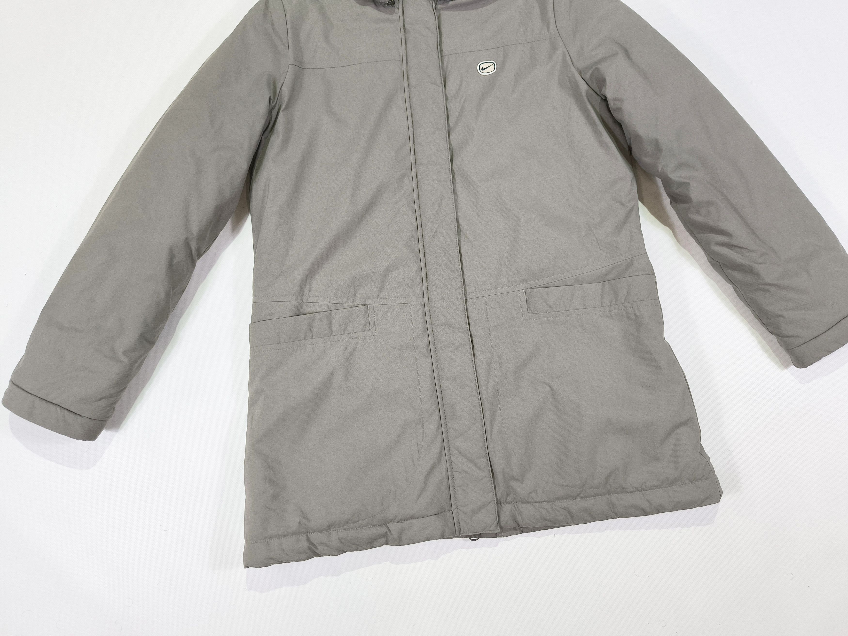 Nike Vintage Nike Gray Hooded Jacket Size XS Y2K Size XS / US 0-2 / IT 36-38 - 3 Thumbnail