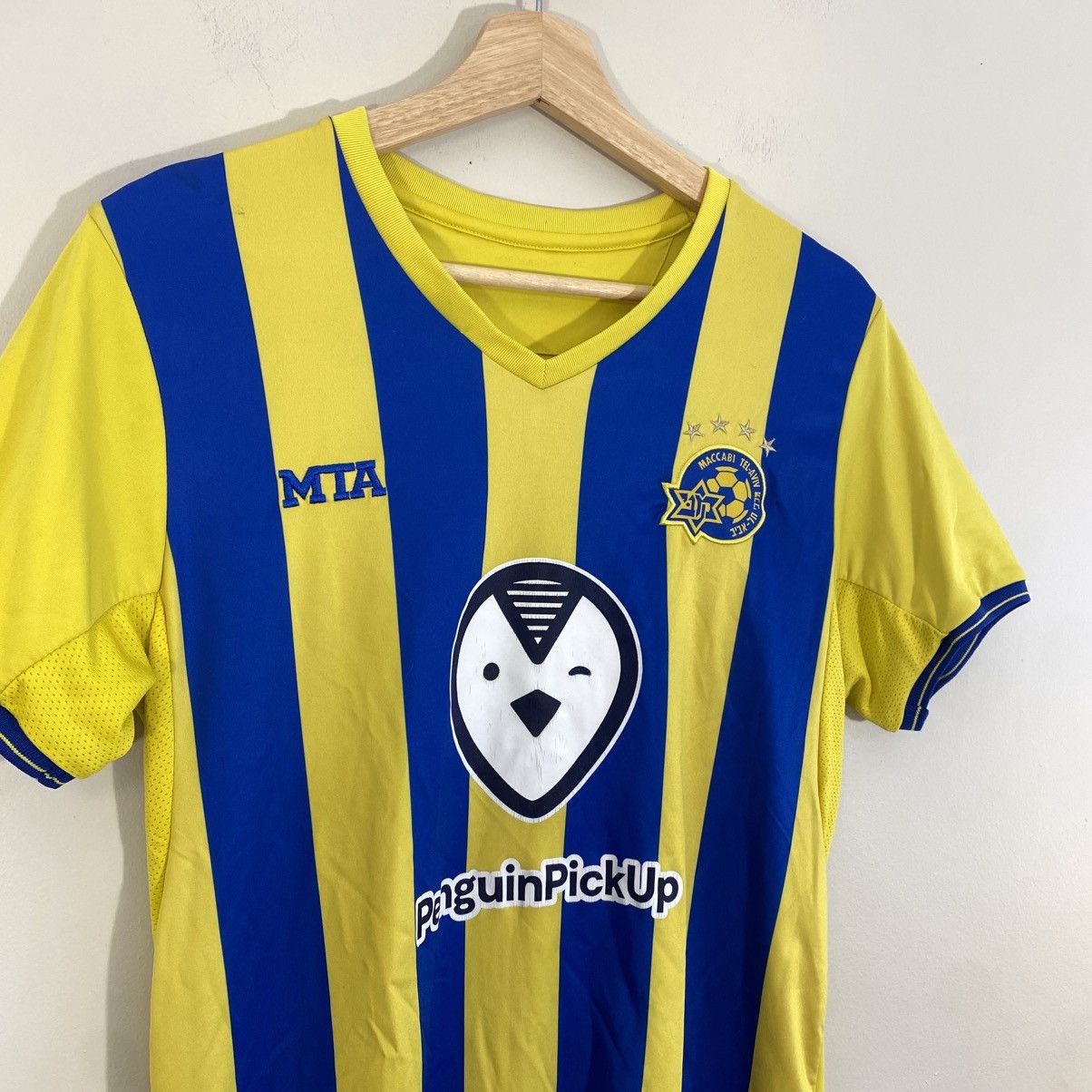 Vintage Maccabi Tel Aviv Soccer Jersey Small Size US S / EU 44-46 / 1 - 2 Thumbnail