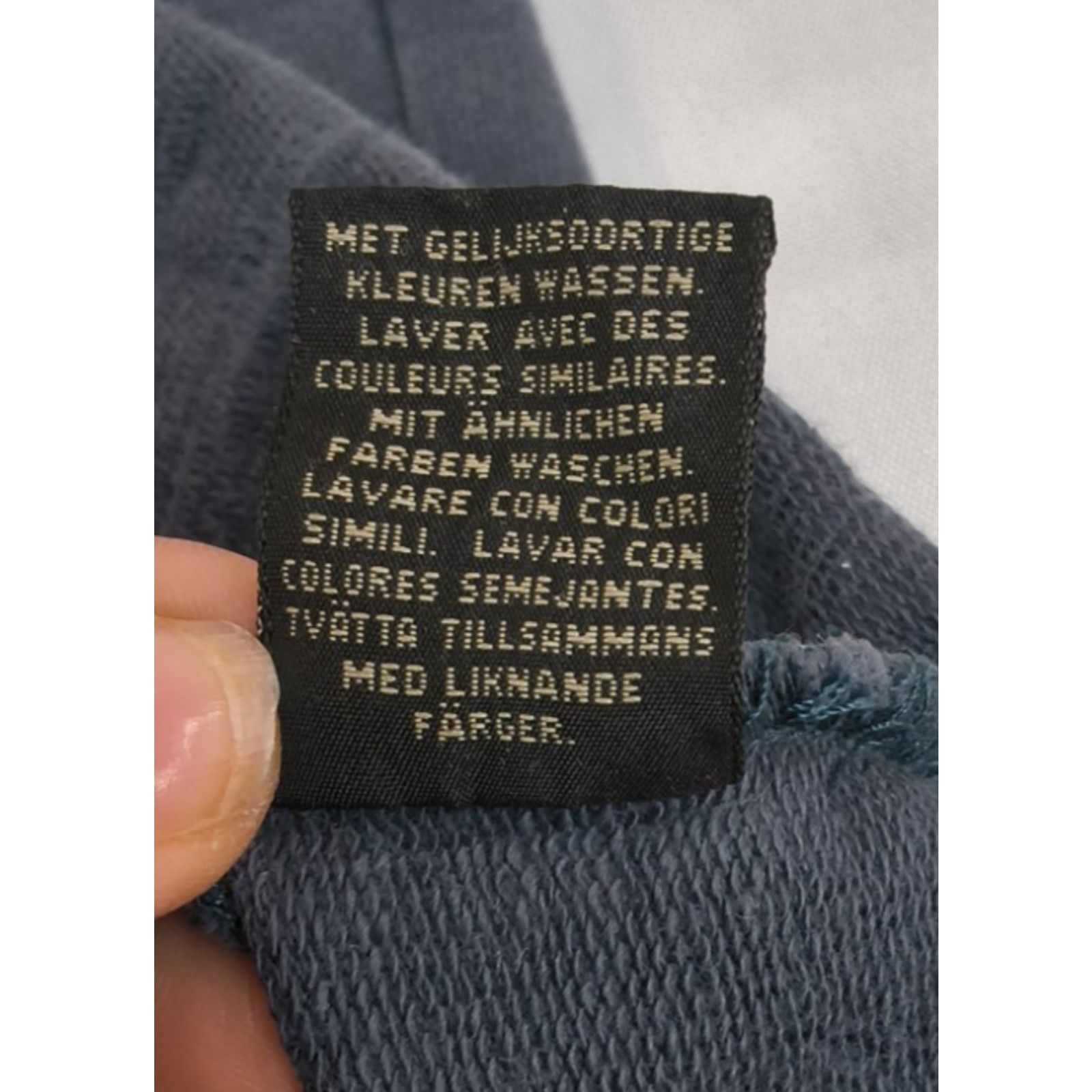 Ralph Lauren RRL Ralph Lauren Zip Sweatshirt Women's L Blue/White Cotton Size L / US 10 / IT 46 - 10 Thumbnail