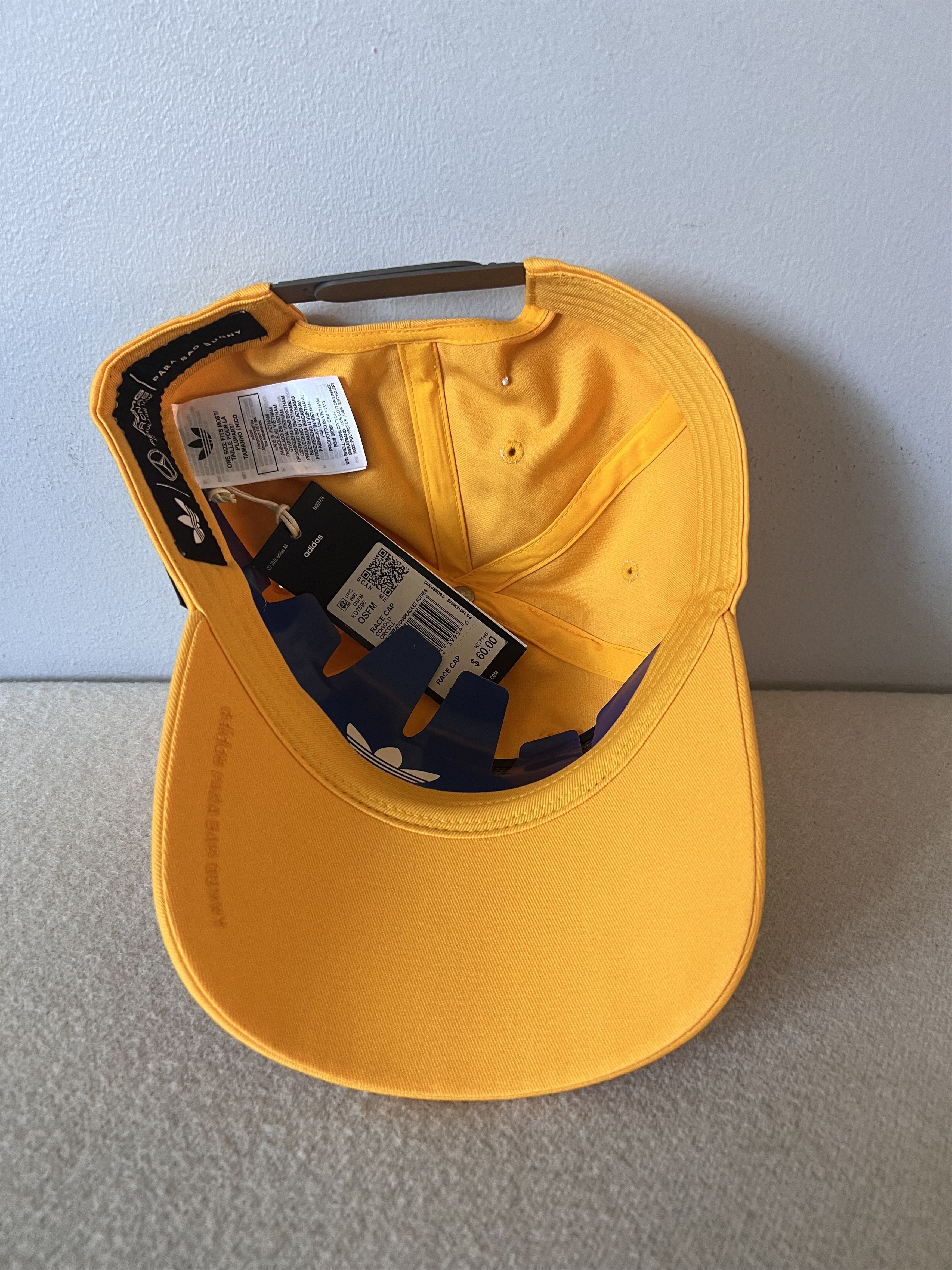 Adidas Adidas Bad Bunny Mercedes F1 Racing Hat in Gold Size ONE SIZE - 5 Thumbnail