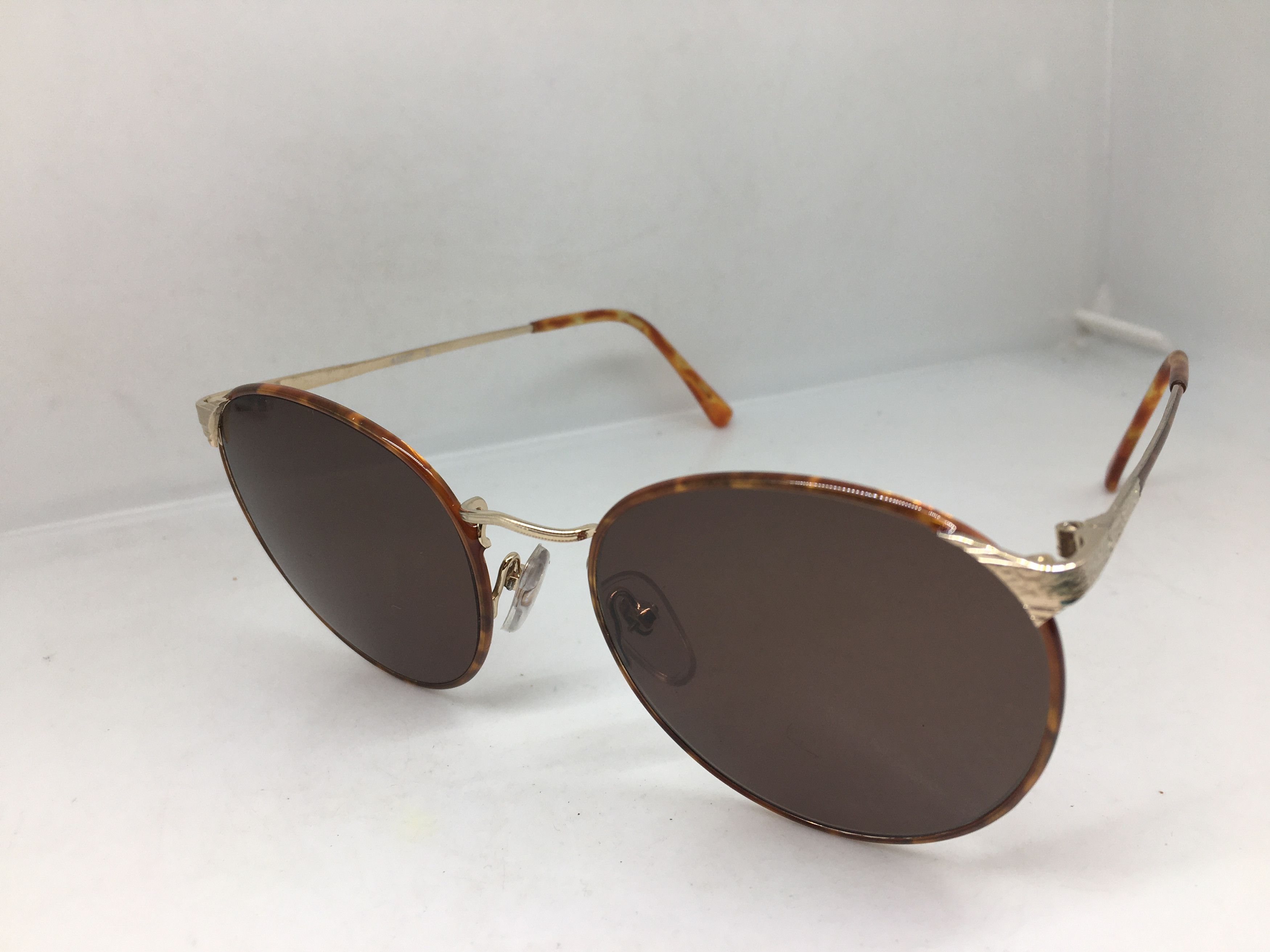 Vintage Vintage 80s ASCOT Gold Tortoise Round Sunglasses Size ONE SIZE - 3 Thumbnail