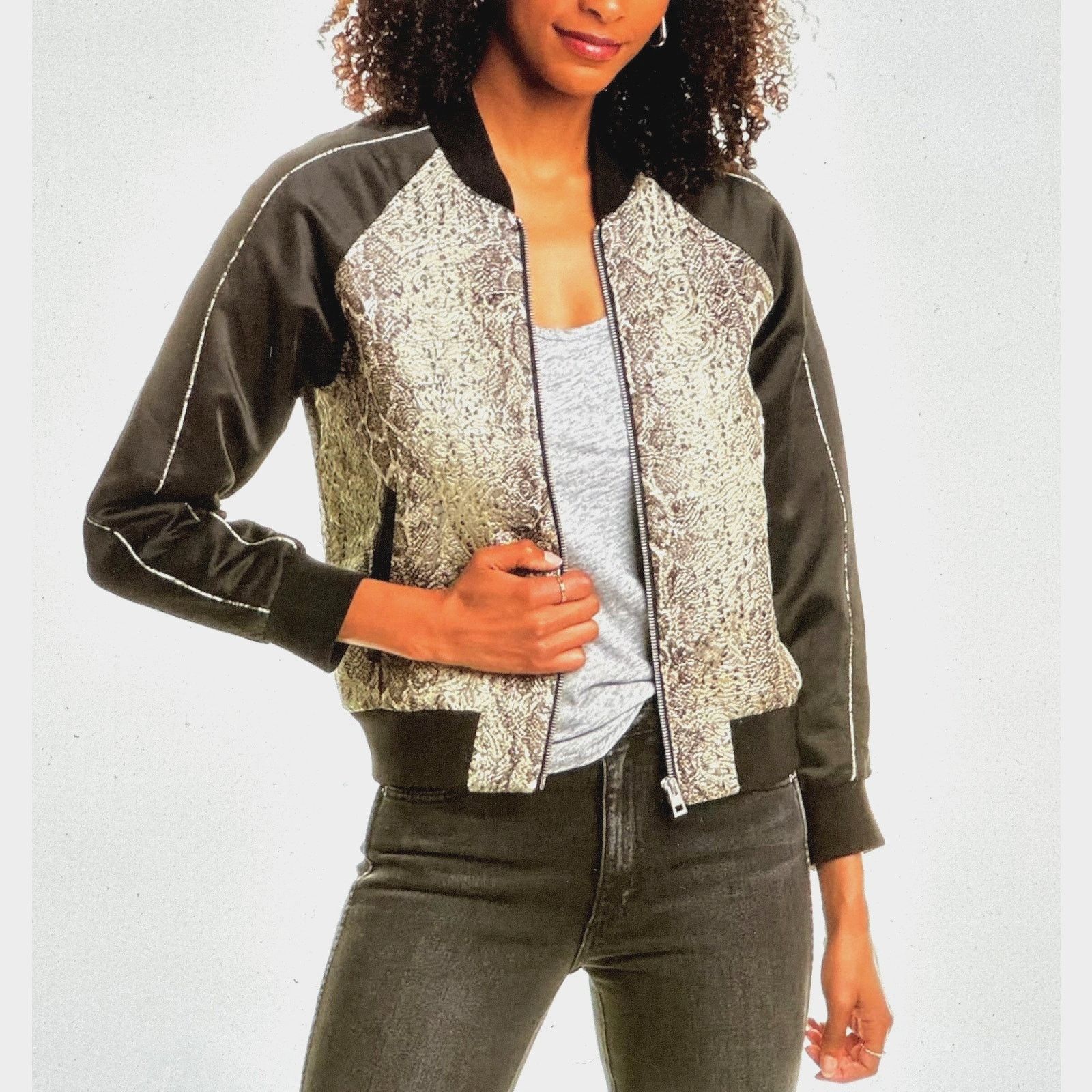 Zadig & Voltaire Zadig & Voltaire Billy Snake Deluxe Bomber Jacket XS Size XS / US 0-2 / IT 36-38 - 3 Thumbnail