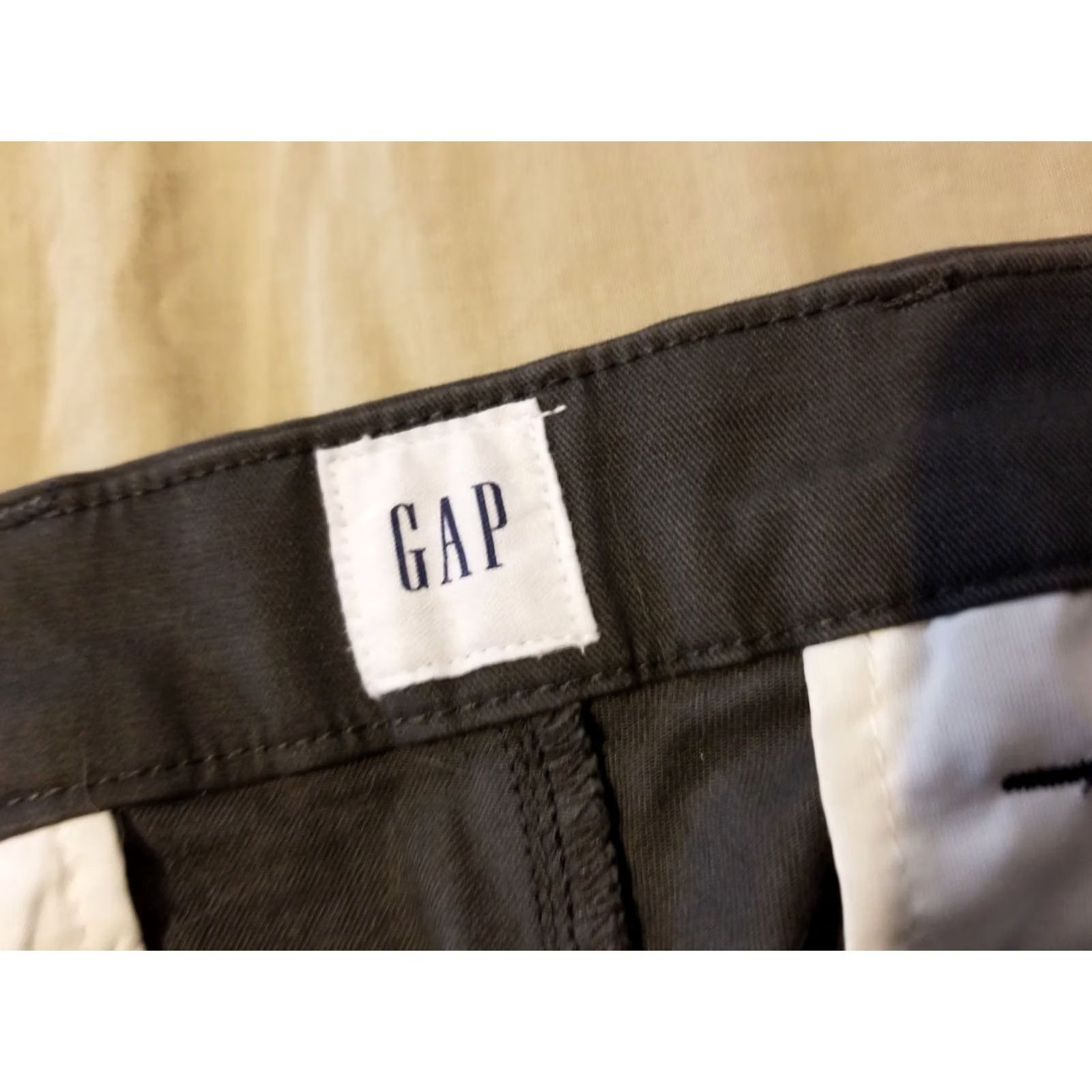 Gap Mens Gap Khaki Dress Pants 36x30 38x30 Gray Slack Chino Trouser Black Size US 36 / EU 52 - 5 Thumbnail