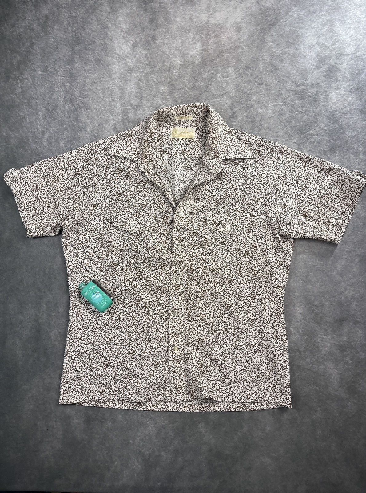Sears 1970s Vintage Sears Kings Road Polyester Shortsleeve Shirt Size US M / EU 48-50 / 2 - 2 Thumbnail