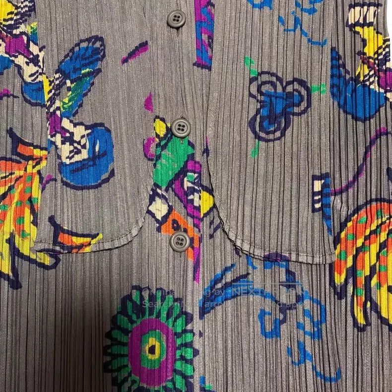 Issey Miyake Issey Miyake Lion Printed Long Sleeve Top Size L / US 10 / IT 46 - 5 Thumbnail