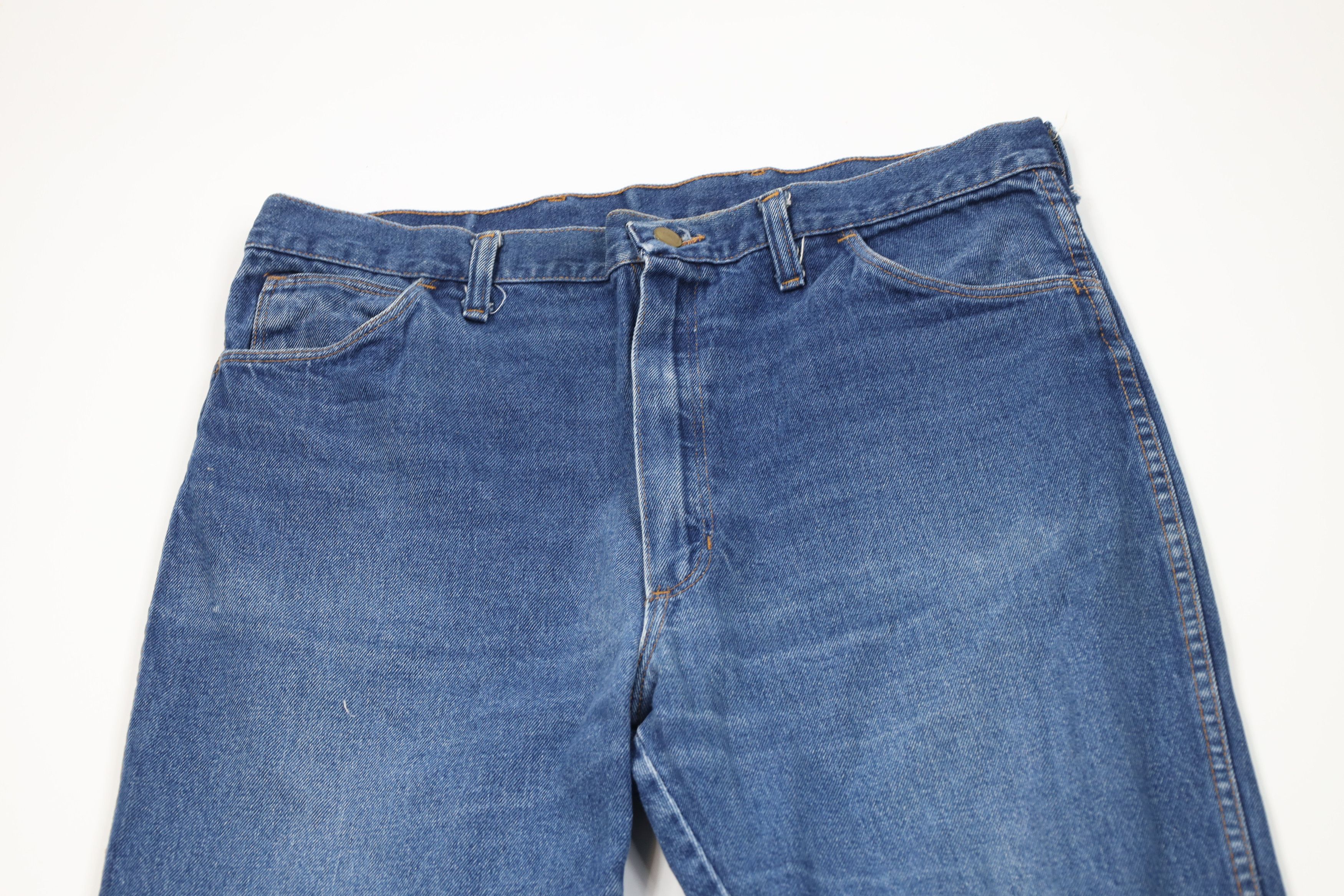 Vintage Vintage 70s Streetwear Straight Leg Denim Jeans Cotton USA Size US 36 / EU 52 - 2 Thumbnail