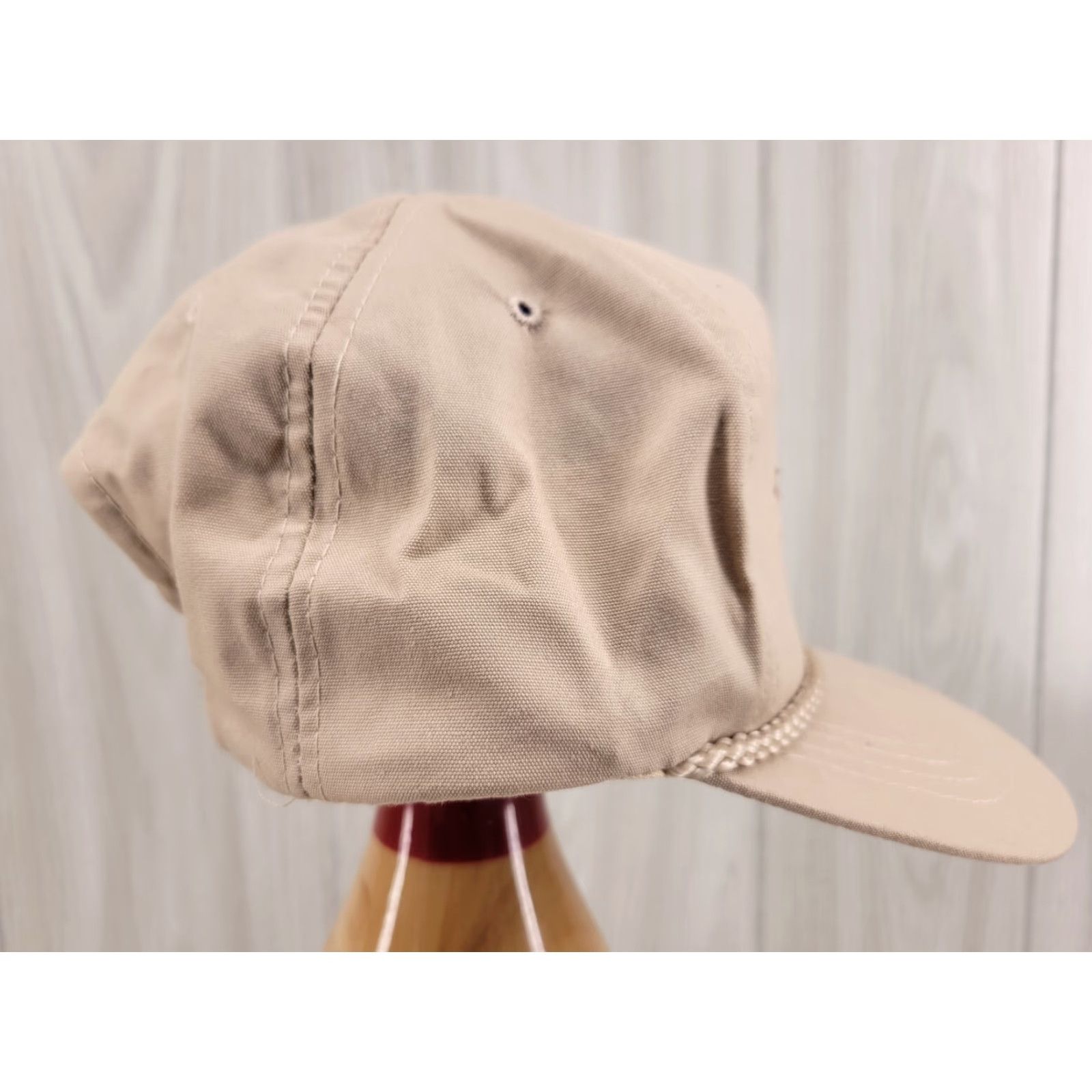 Vintage VINTAGE Limestone Springs Sporting Clays Hat Cap Tan Adjustable Embroidered Snapback Men Sports Cap Tan White Cotton Hat Cap Size ONE SIZE - 6 Thumbnail