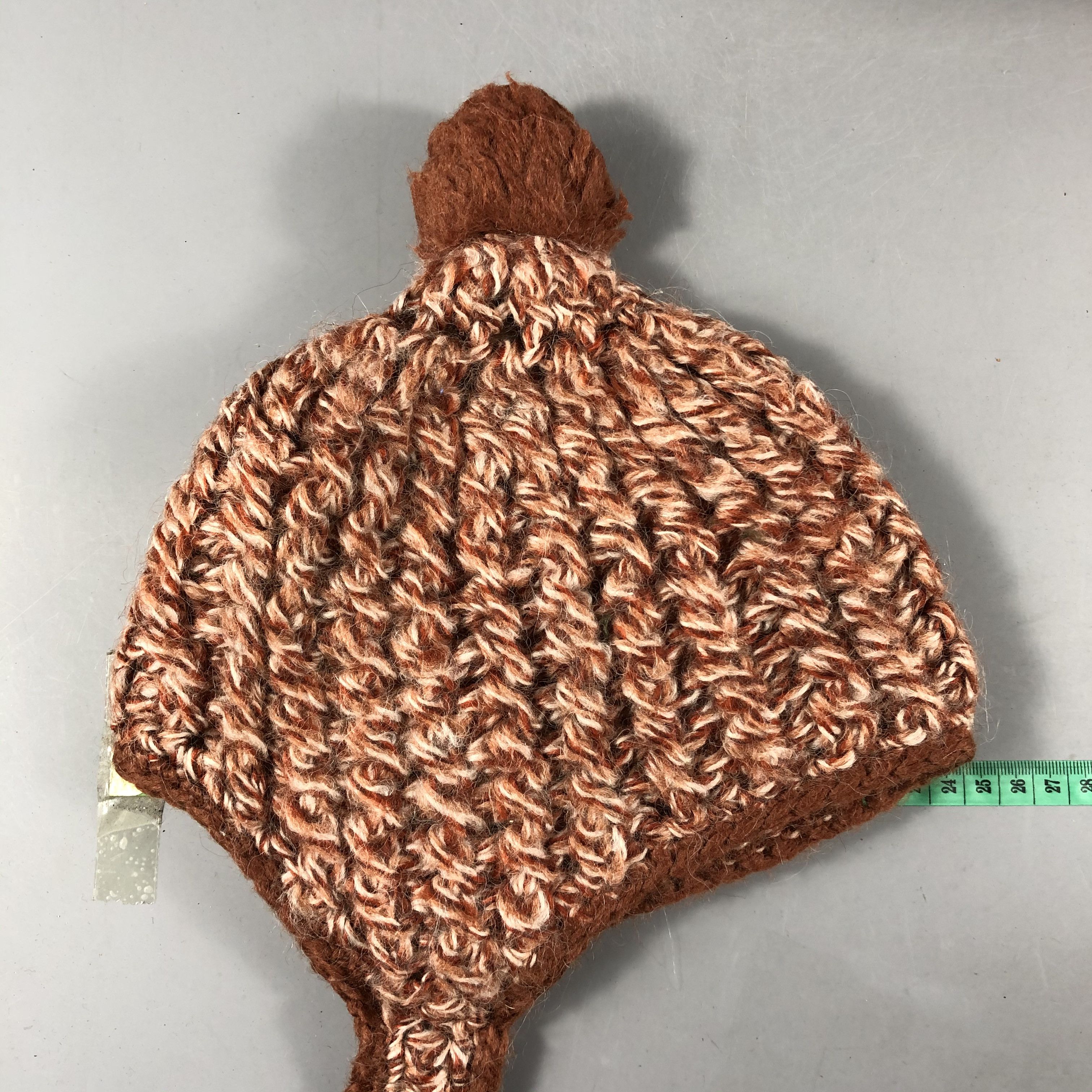Japanese Brand Crochet Earflap Beanie Snow Cap Size ONE SIZE - 3 Thumbnail