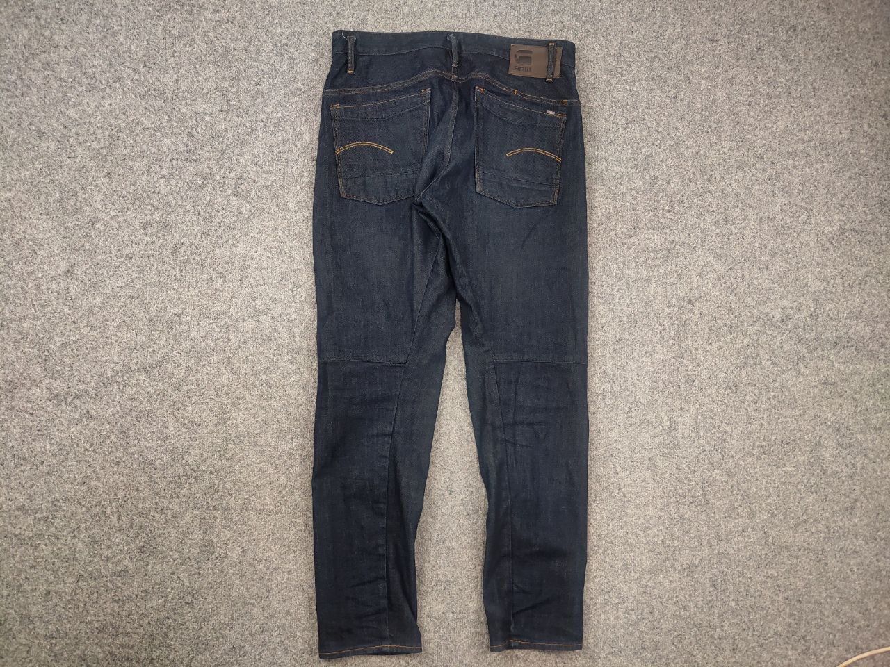 G-Star G-Star Raw Scutar 3-D Slim Tapered Dark Denim Jeans Vintage Size US 33 - 9 Thumbnail