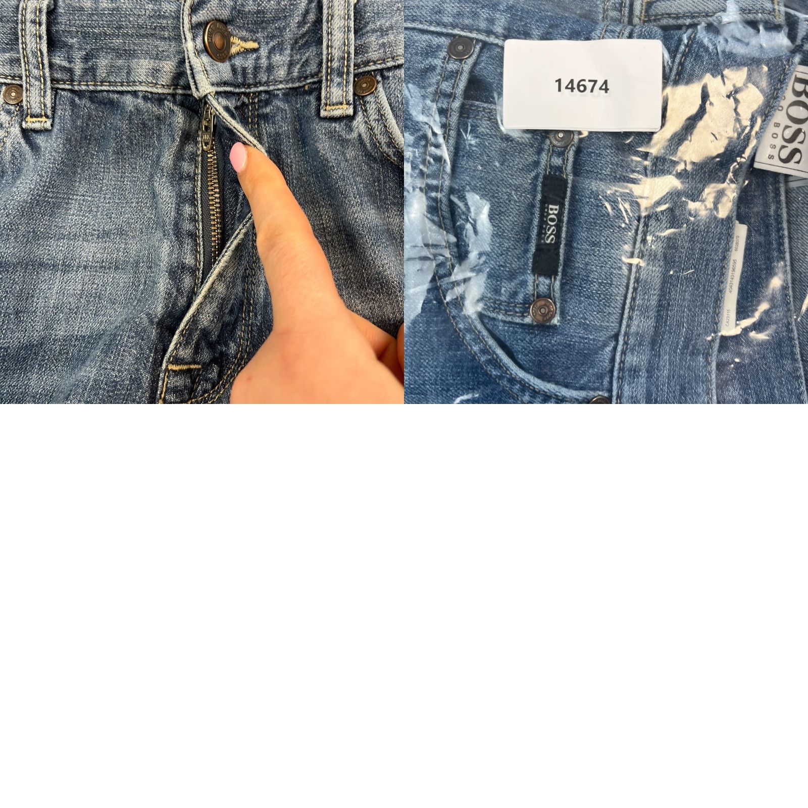 Hugo Boss HUGO BOSS Jeans Regular Tapered 34 32 Mid Blue Cotton Denim 5-Pocket Men Maine Size US 34 / EU 50 - 9 Thumbnail