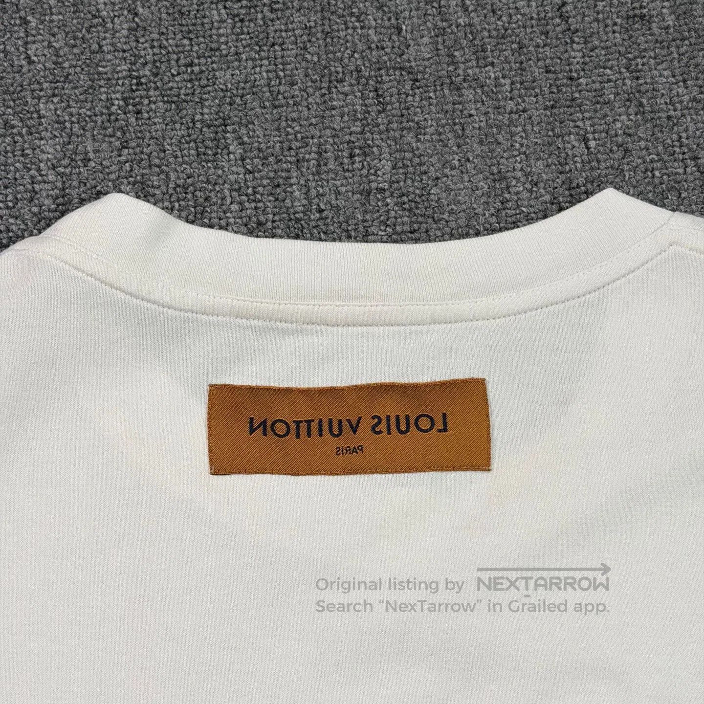 Louis Vuitton LV Embroidered Large Logo White T-Shirt. Size US XXL / EU 58 / 5 - 8 Thumbnail