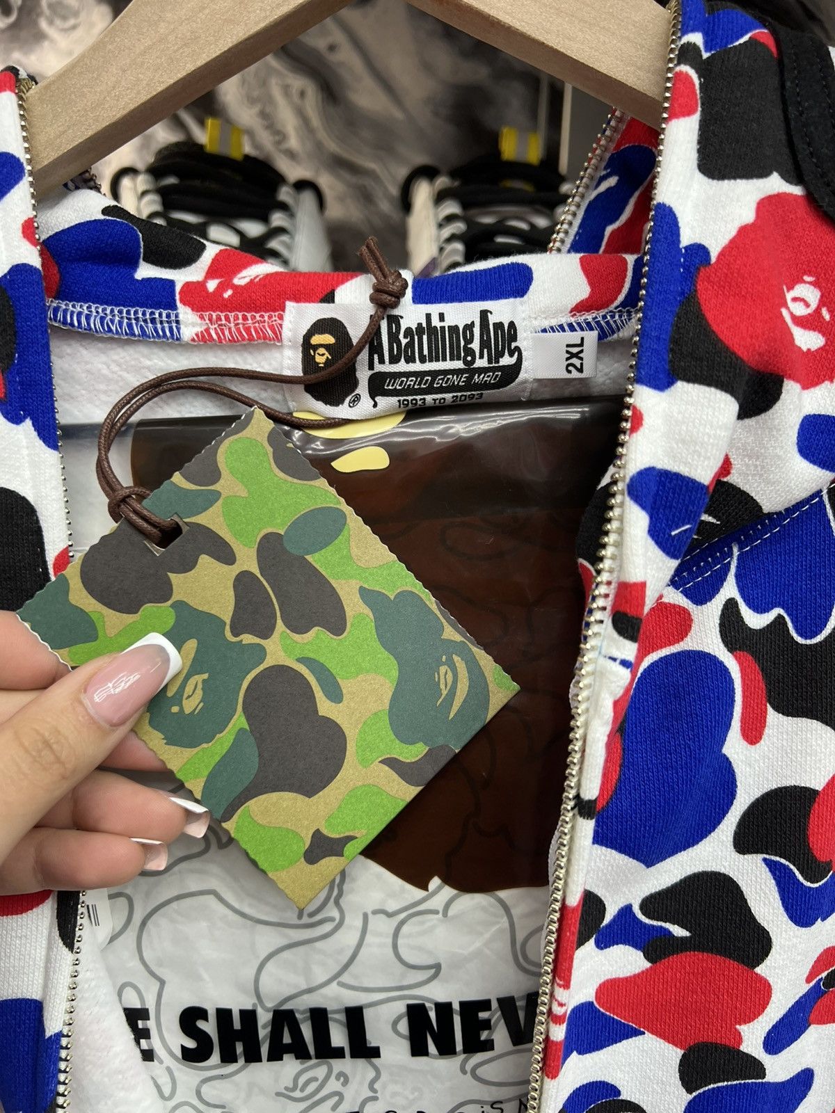 Bape Bape Shadk London Camo Fullzip Hoodie Size US XXL / EU 58 / 5 - 6 Thumbnail