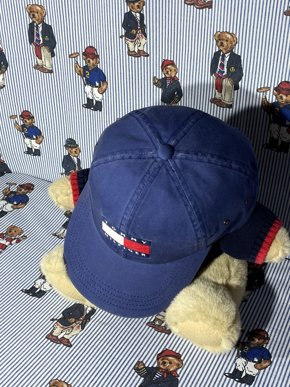 Tommy Hilfiger × Vintage Cap Tommy Hilfiger Big Flag OG Vintage 90’s Size ONE SIZE - 8 Thumbnail