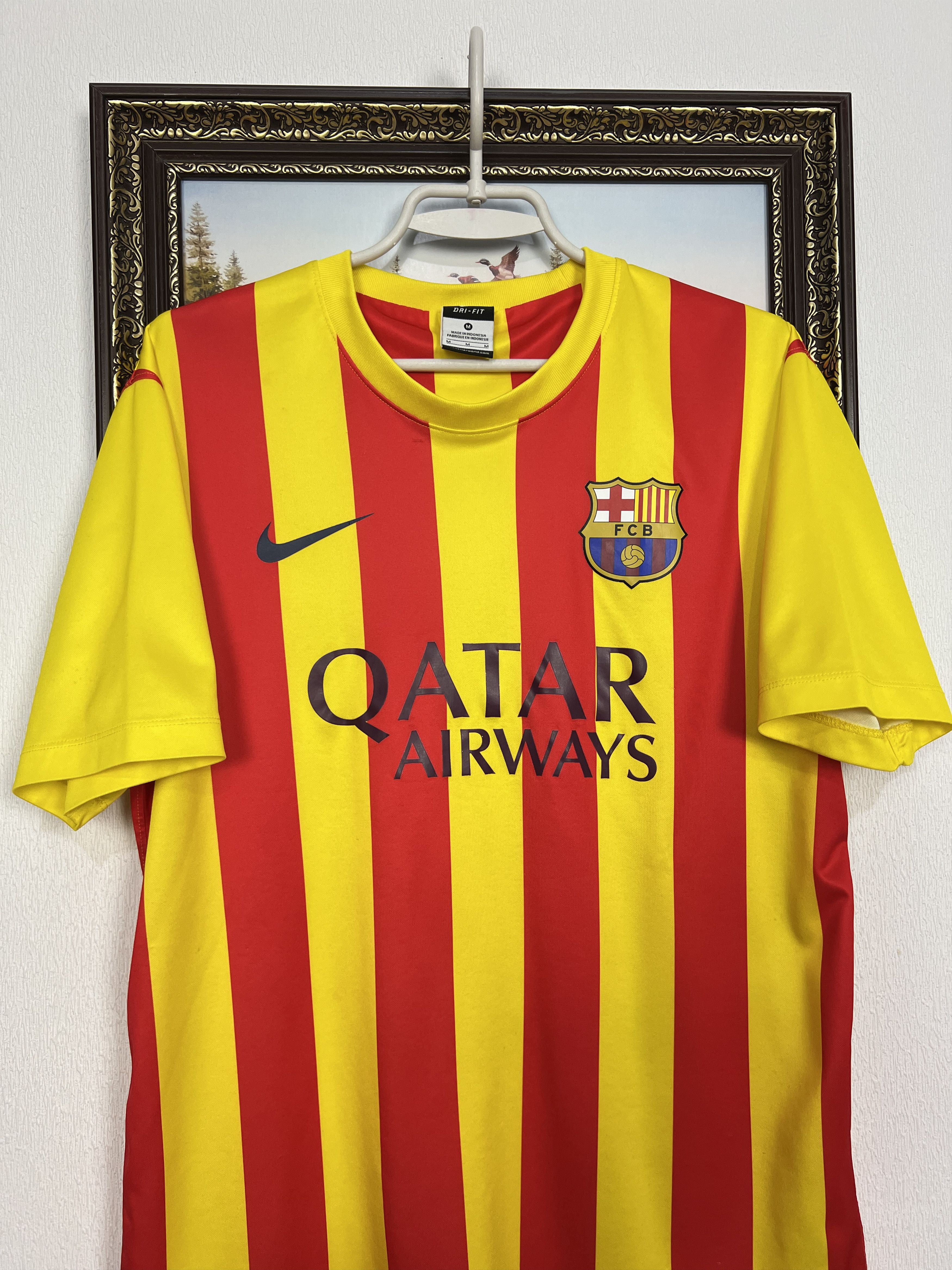 Nike Barcelona Away football shirt 2013 Soccer Jersey Trikot Hype Size US M / EU 48-50 / 2 - 2 Thumbnail