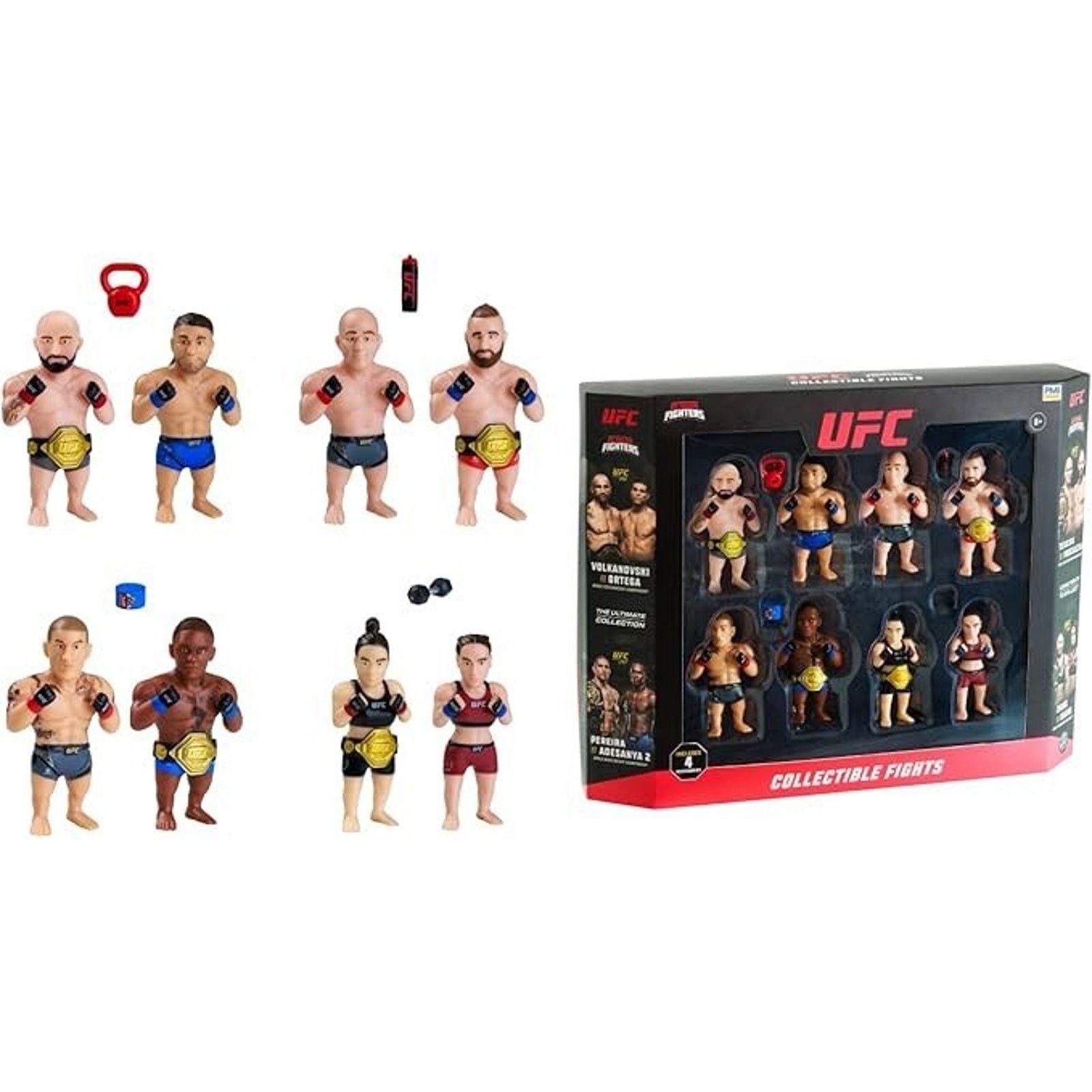 UFC P.M.I. UFC 2.5-Inch Collectible Figures 8-Pack Deluxe Box Size ONE SIZE - 1 Preview