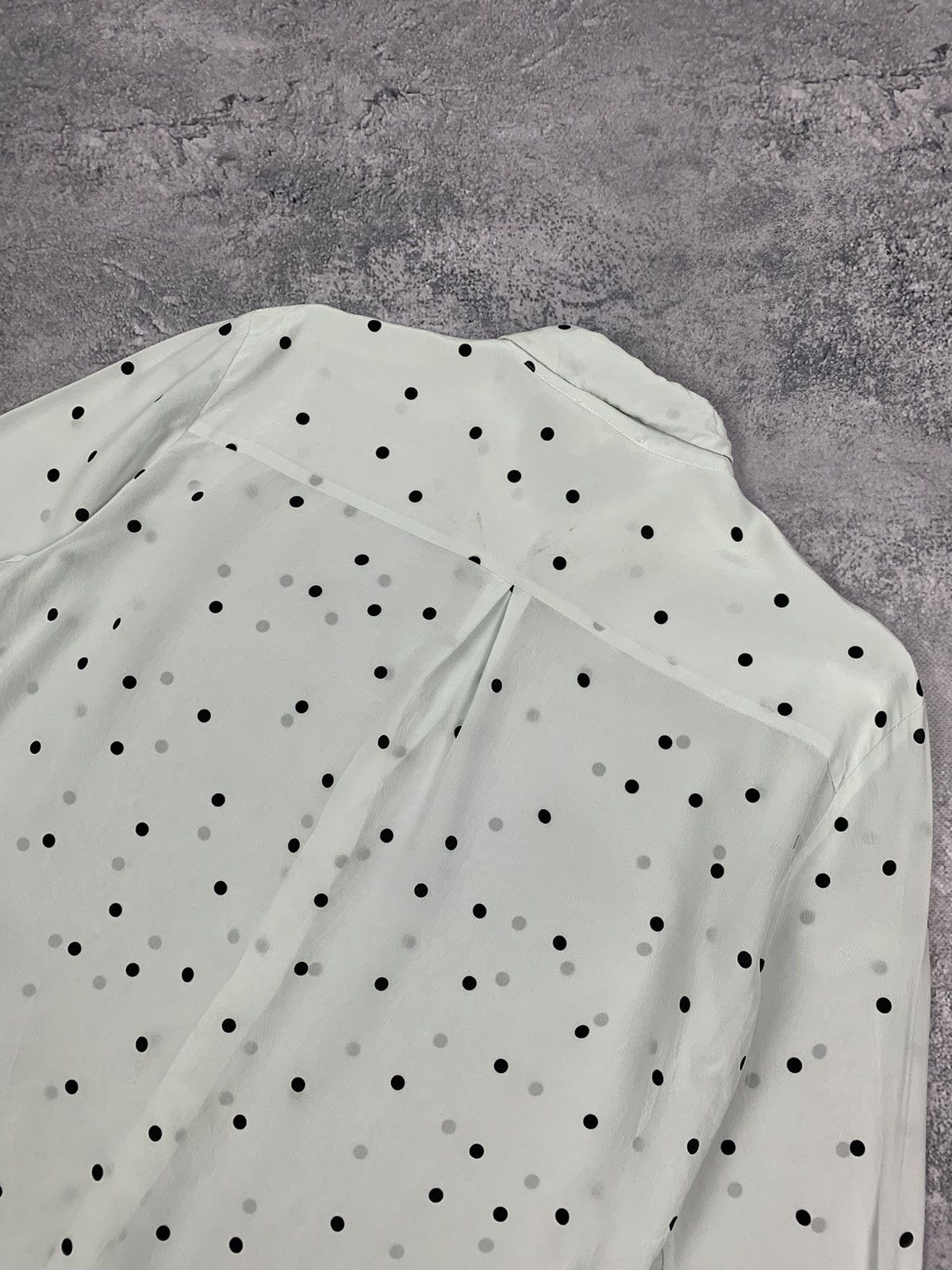 Sezane Sesane Polka Dot Silk Ladies Blouse Shirt Button-Up White Size S / US 4 / IT 40 - 16 Thumbnail