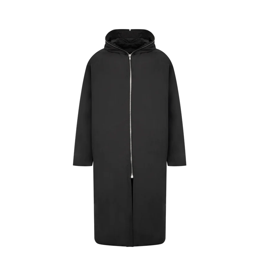 Rick Owens o1h1sh11225 Gimp Mac Wide Coat in Black Size US M / EU 48-50 / 2 - 1 Thumbnail