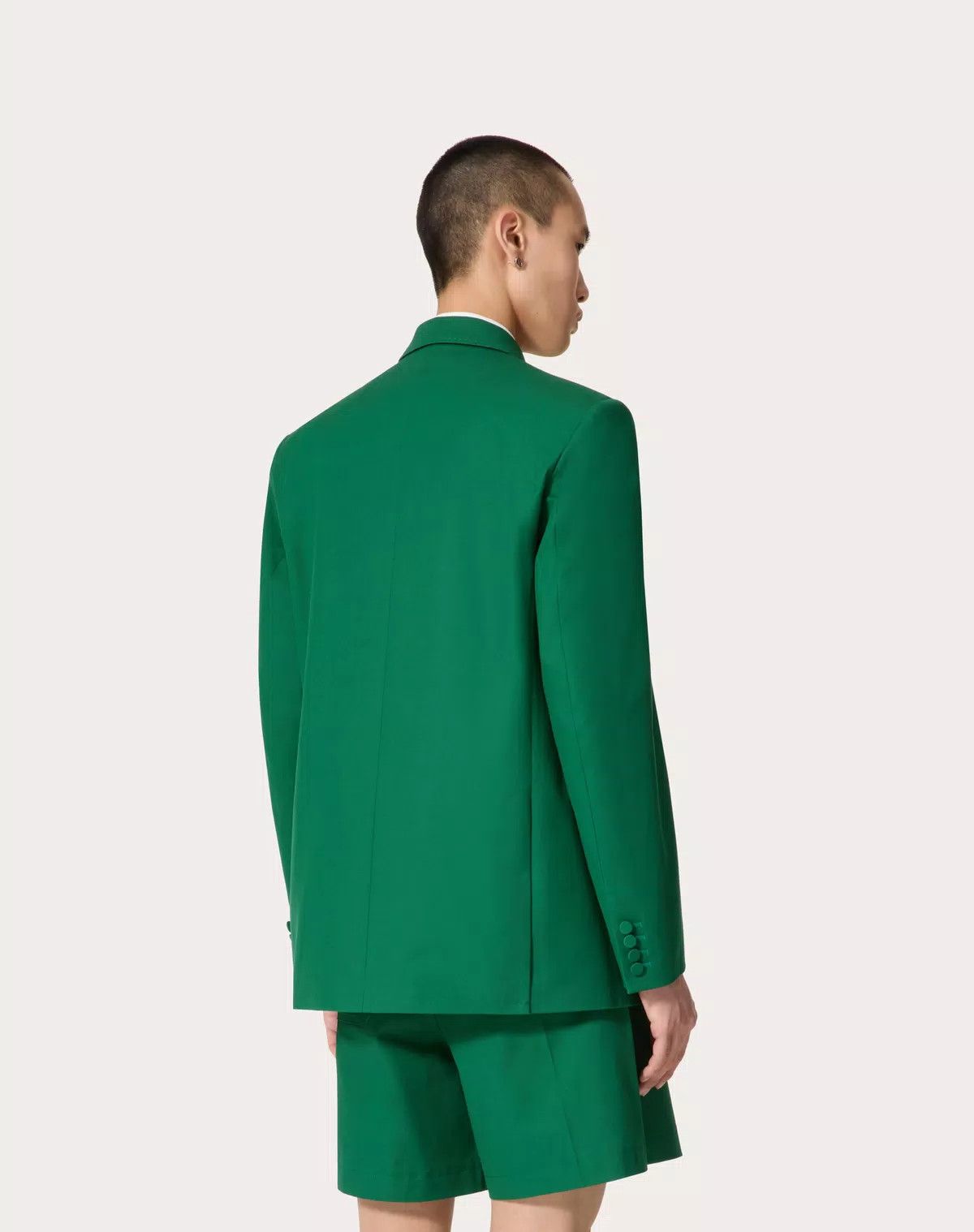 Valentino oc11z0725 Double Breasted Jacket In Stretch in Green Size US M / EU 48-50 / 2 - 4 Thumbnail