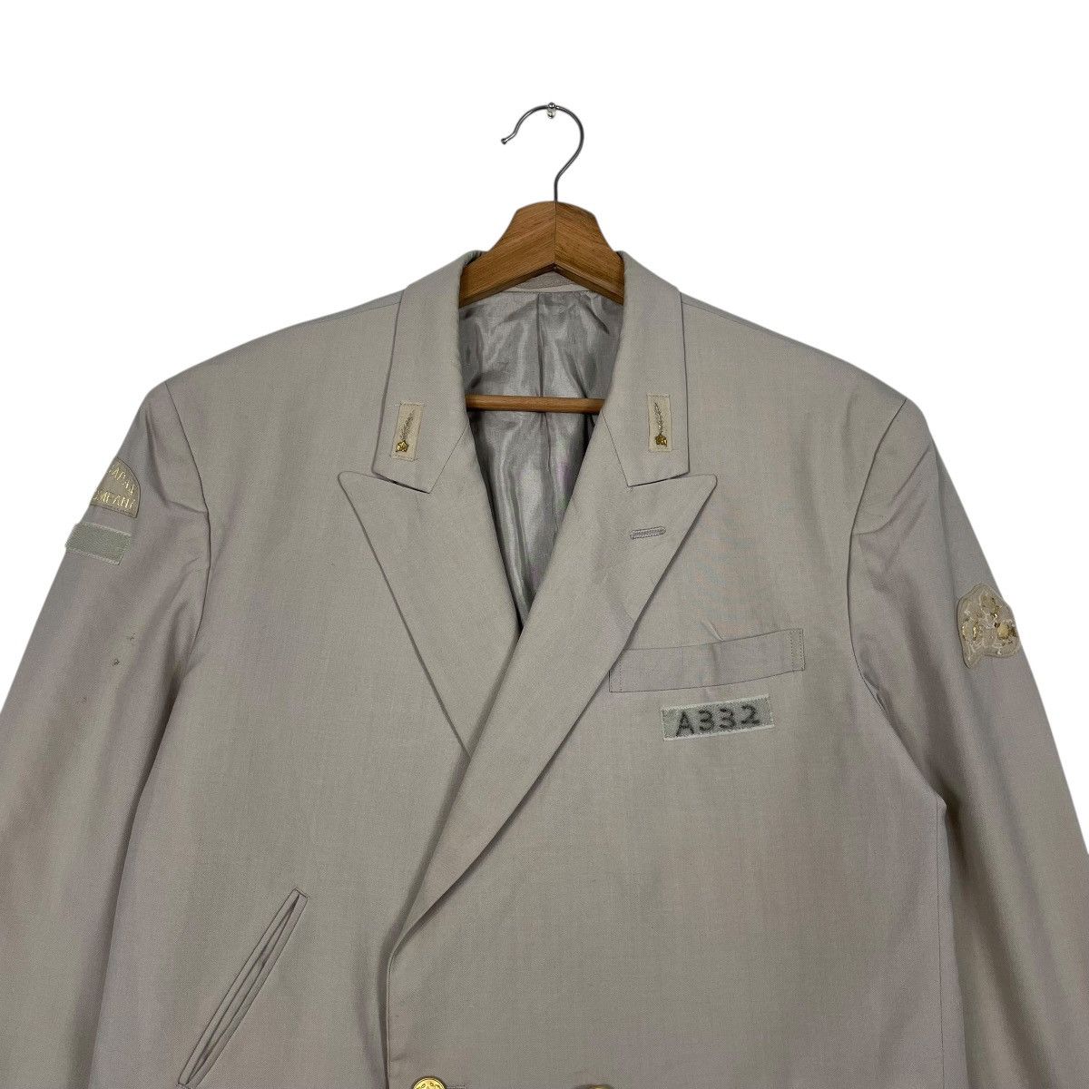 Yohji Yamamoto Vintage Yohji Yamamoto Double Breasted Wool Jacket Size US M / EU 48-50 / 2 - 2 Thumbnail