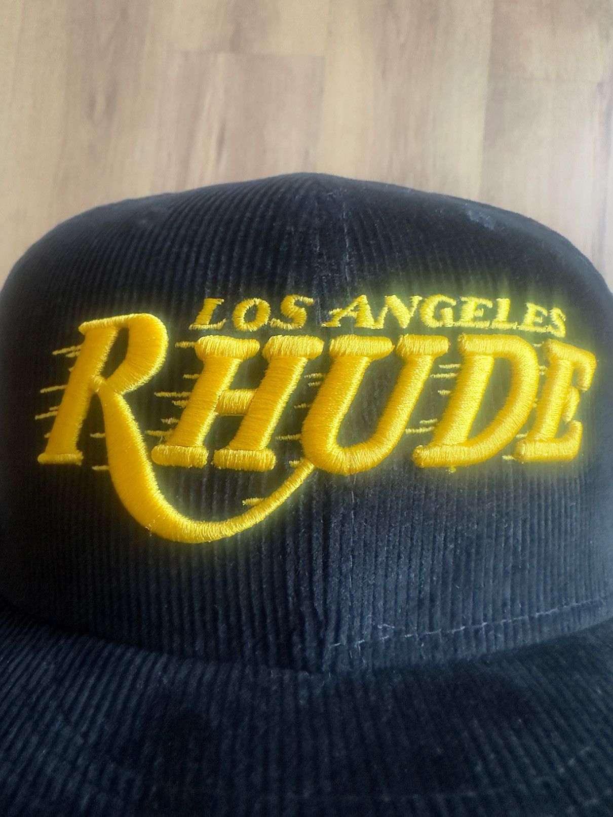 Rhude Rhude X LA Lakers New Era 'Dreamers' Corduroy Snapback Hat Size ONE SIZE - 2 Thumbnail
