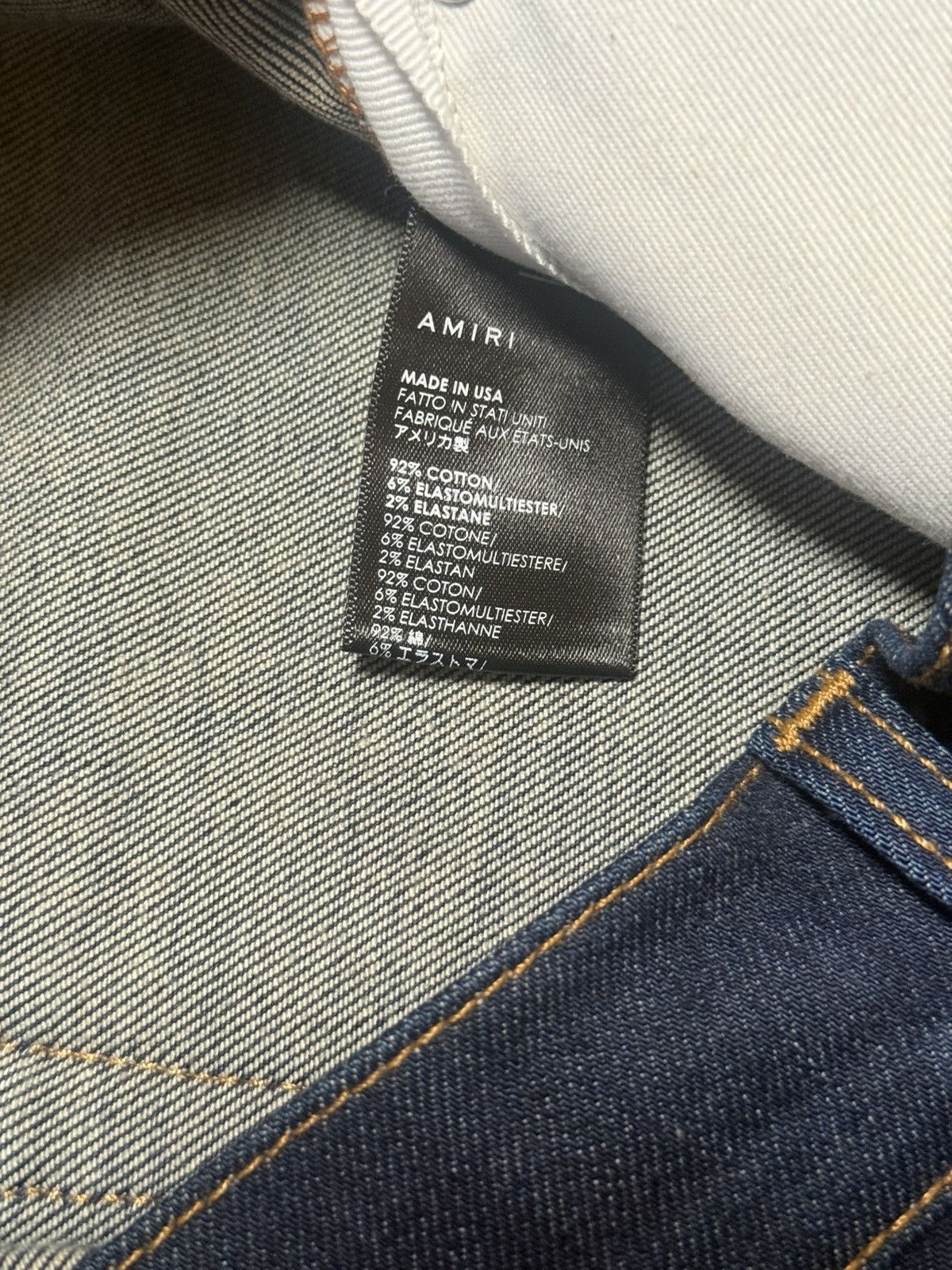 Amiri Amiri Stack Selvedge Denim (Blue) — Great Condition Size US 36 / EU 52 - 4 Thumbnail