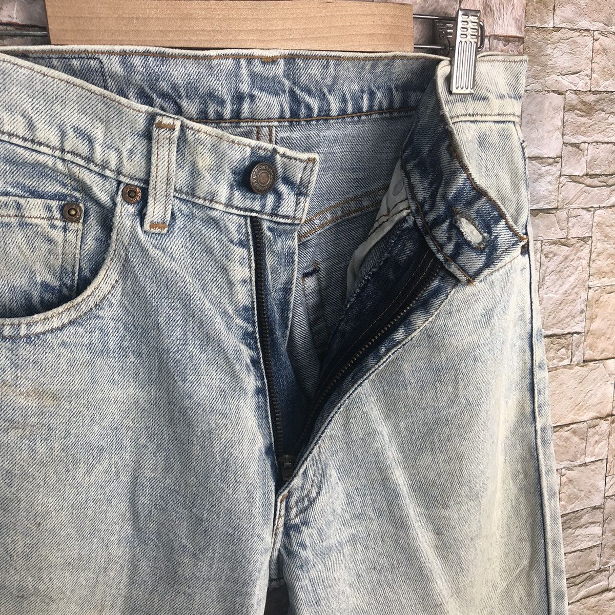 Japanese Brand Japan vintage faded Blue Distressed Denim Pants #A58 Size US 29 - 13 Thumbnail