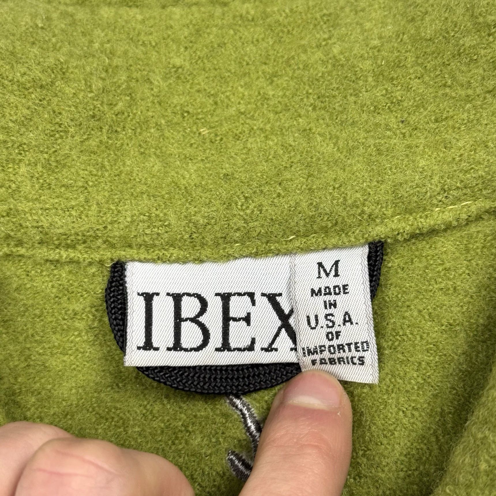 Vintage VINTAGE Ibex Women's M Merino Boiled Wool Full Zip Jacket Sweater Green Outdoor Travel Size M / US 6-8 / IT 42-44 - 3 Thumbnail